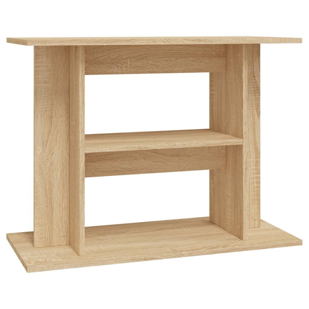 Aquariumunterschrank Aquariumständer Sonoma Eiche 80x35x60 cm Spanplatte Aquarium Unterstan