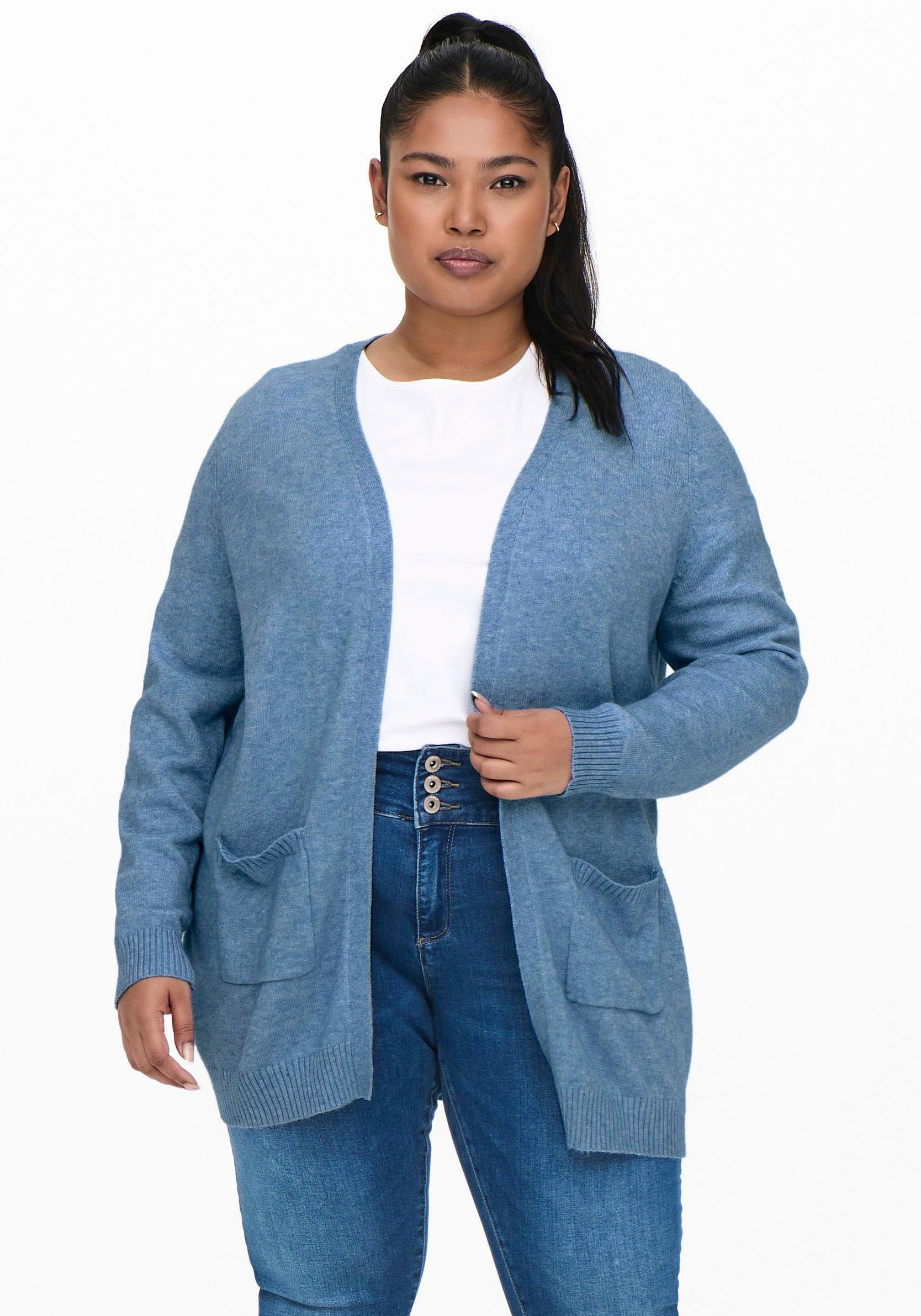 ONLY CARMAKOMA Strickjacke CARESLY L/S OPEN günstig online kaufen