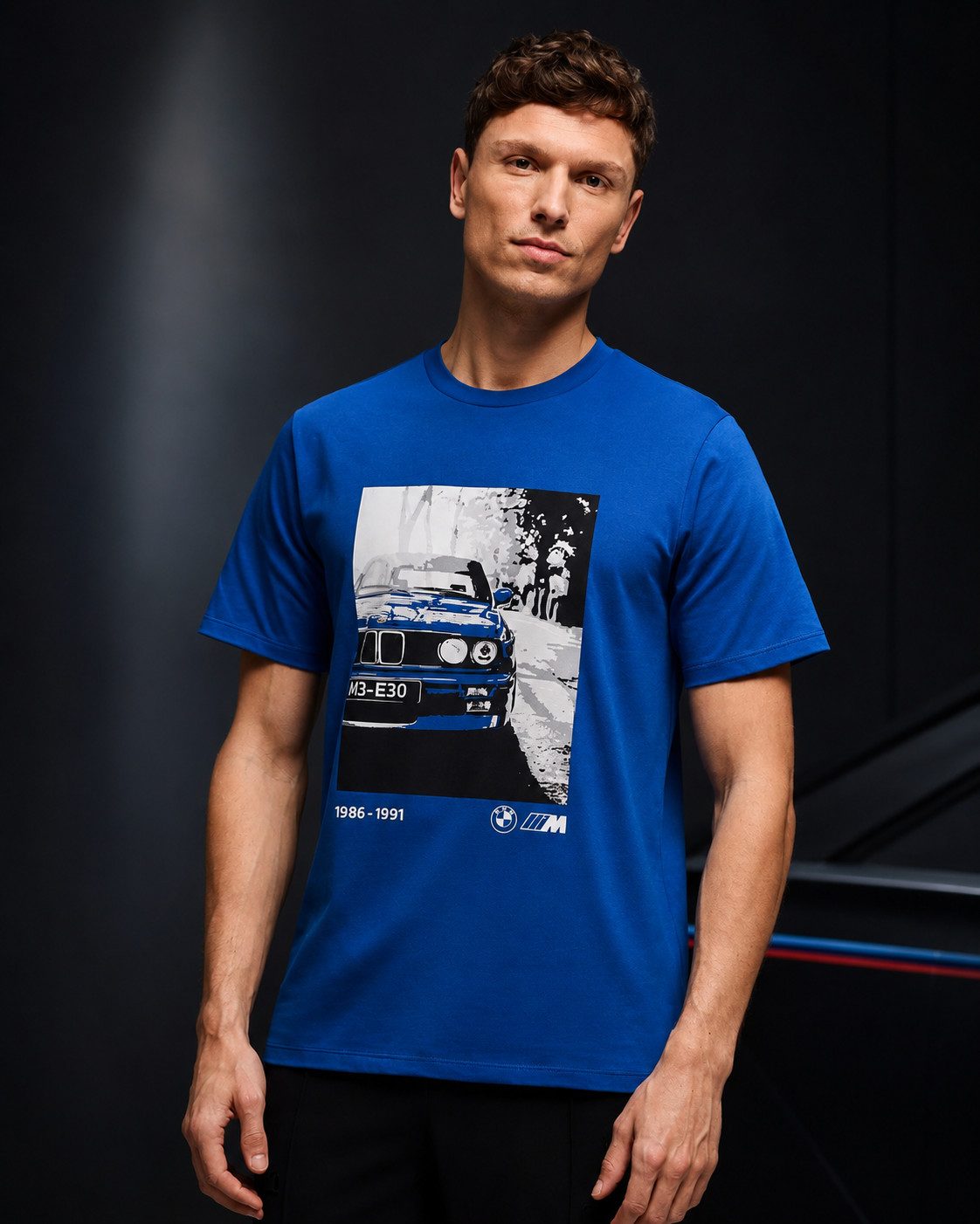 BMW T-Shirt BMW M T-Shirt Grafik 1 blau M3 E30 Limited Edition