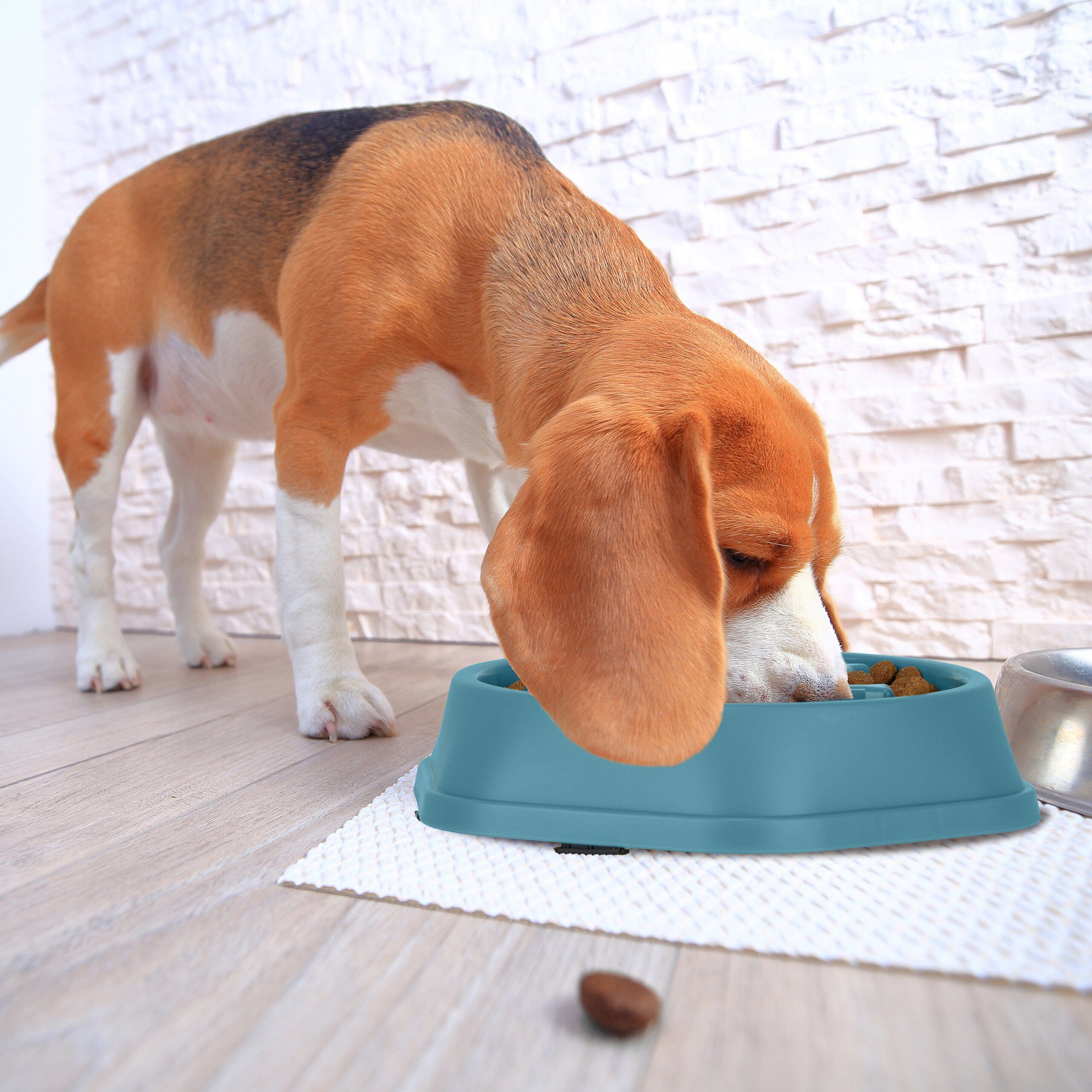 relaxdays Antischlingnapf 2 x Anti Schling Napf 500 ml