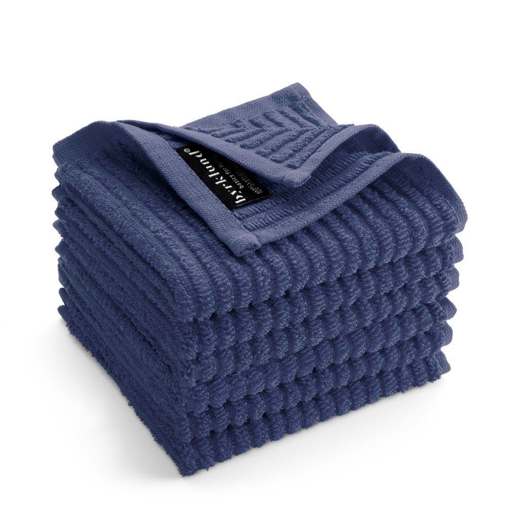 Baumwolle, Shiny Clean Vielfältig Premium-Qualität cm, Geschirrtuch aus 30x30 - einsetzbares Geschirrtuch - 100% & 6x Blau Byrklund