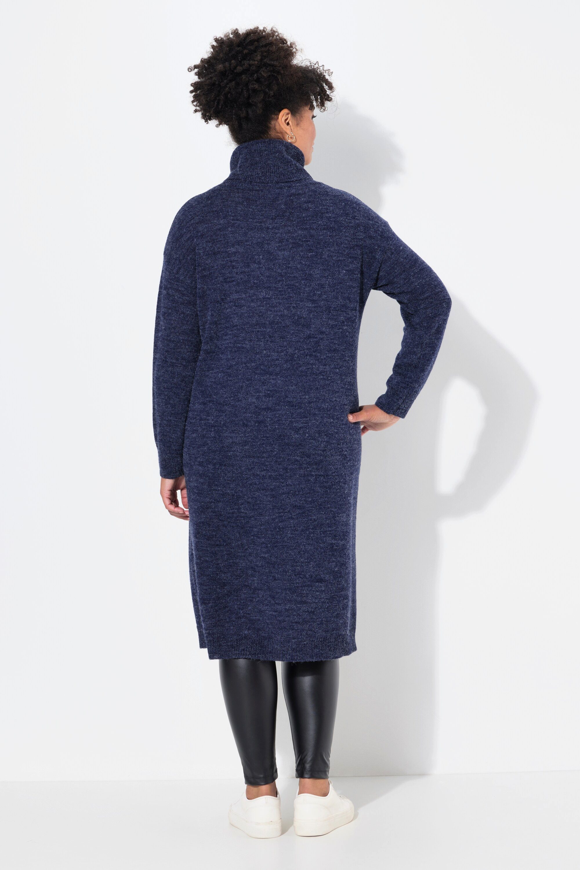 Janet & Joyce Jerseykleid Strickkleid Rollkragen Langarm