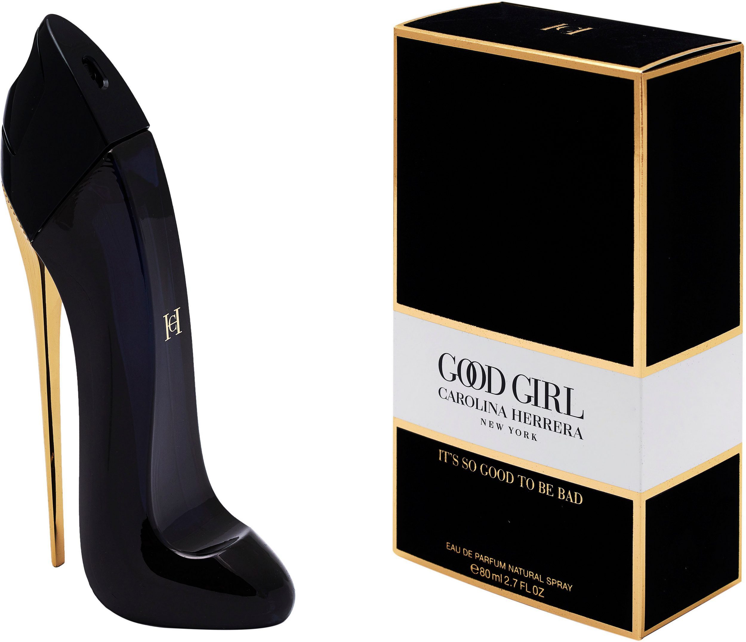 Carolina Herrera Eau de Parfum Good Girl 80ml, 1-tlg., langanhaltend, intensiv, ikonischer Flacon