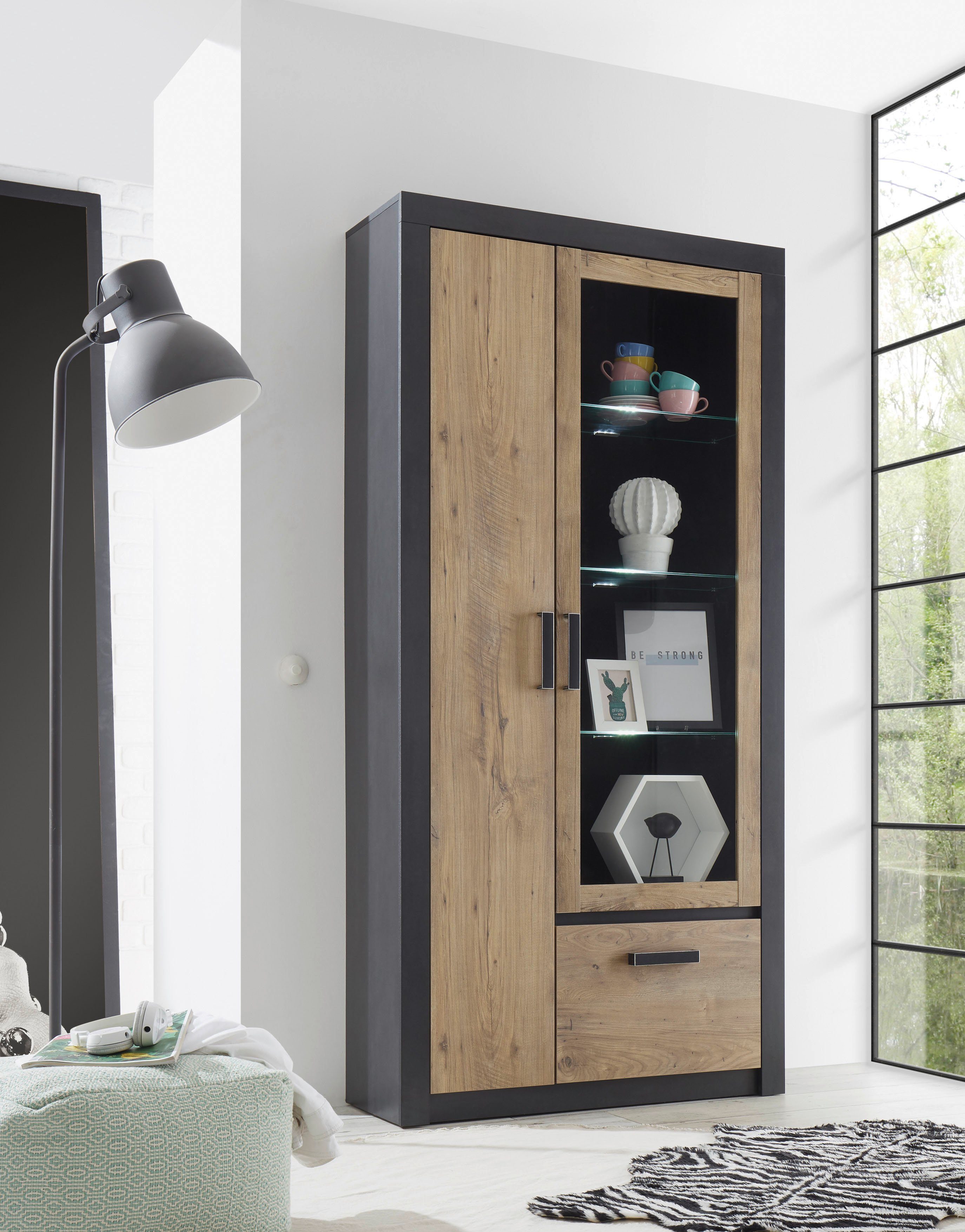 INOSIGN Vitrine BRÜGGE Glasvitrine, Stauraumvitrine, Standvitrine, günstig online kaufen