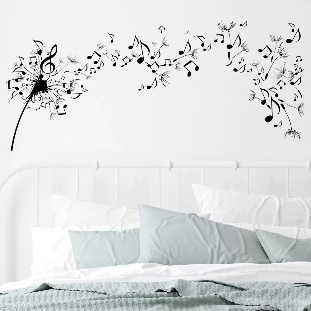 mugesh Wandsticker Wandaufkleber Pusteblume Noten, für günstig online kaufen