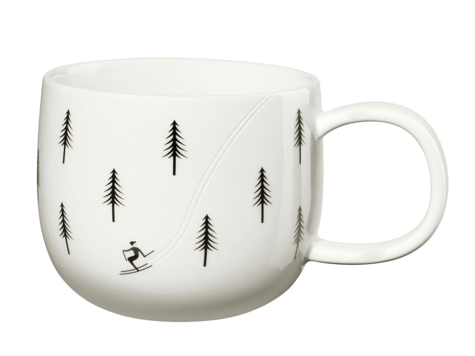ASA SELECTION Becher Joy Henkelbecher skiing 10cm, new bone china