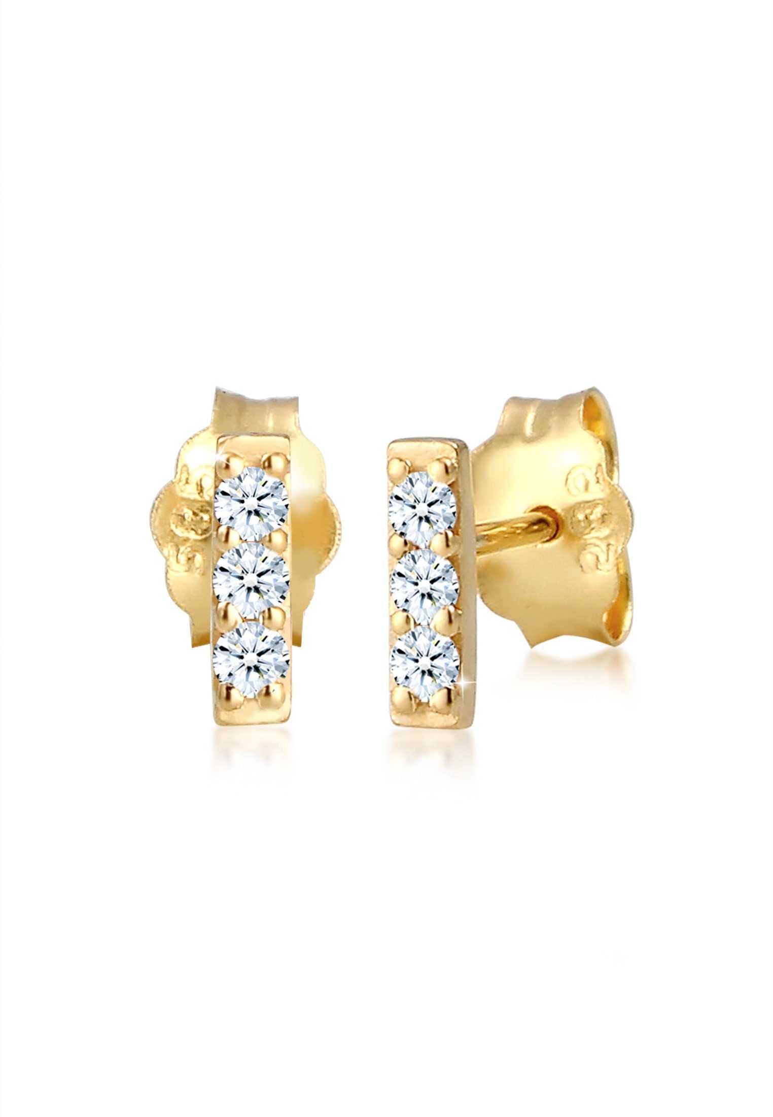Diamore Paar Ohrstecker »Rechteck Geo Stab Diamant (0.09 ct) 585er  Gelbgold« online kaufen | OTTO