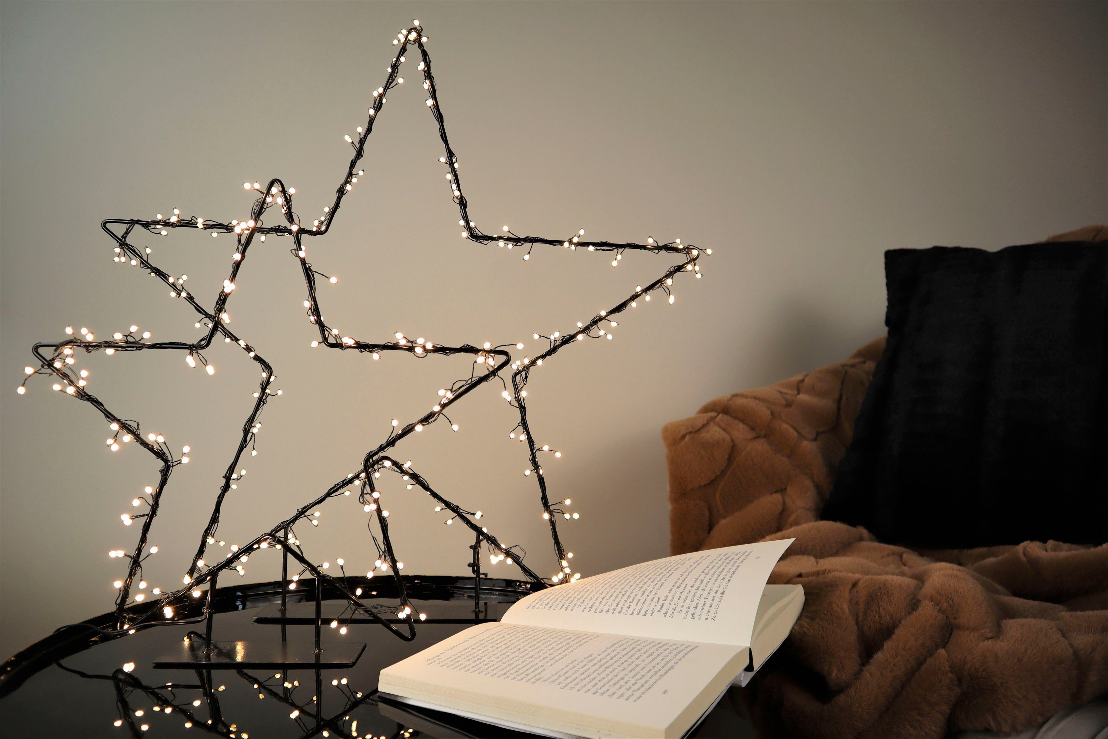 AM Design LED Stern, LED fest integriert, Warmweiß, Weihnachtsstern, Weihnachtsdeko aussen