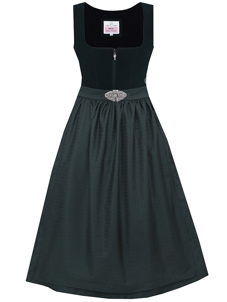 Dirndl Dirndl Grafling 65cm Länge flaschengrün