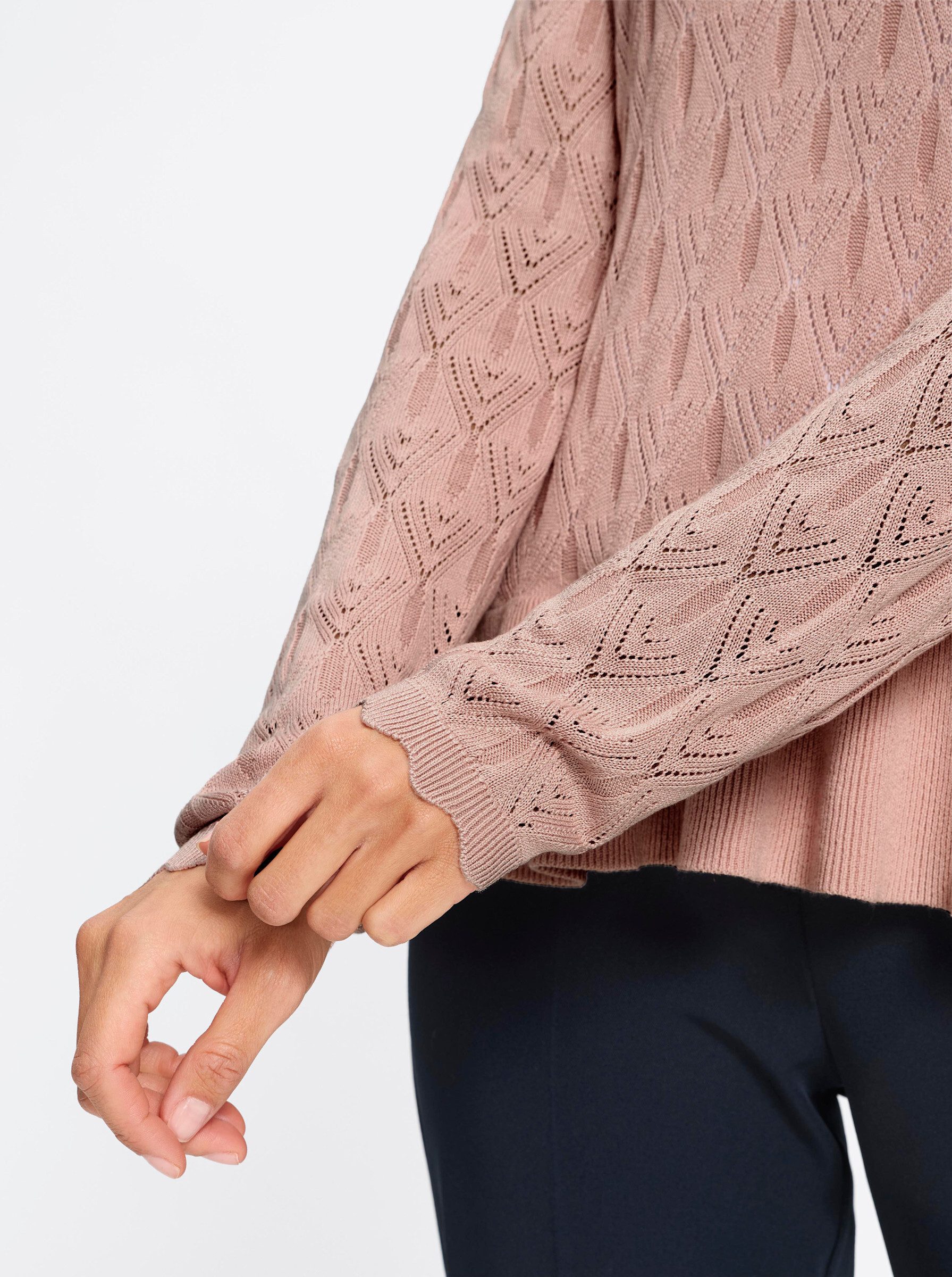Witt Strickpullover Ajour-Pullover Langarm Ajour