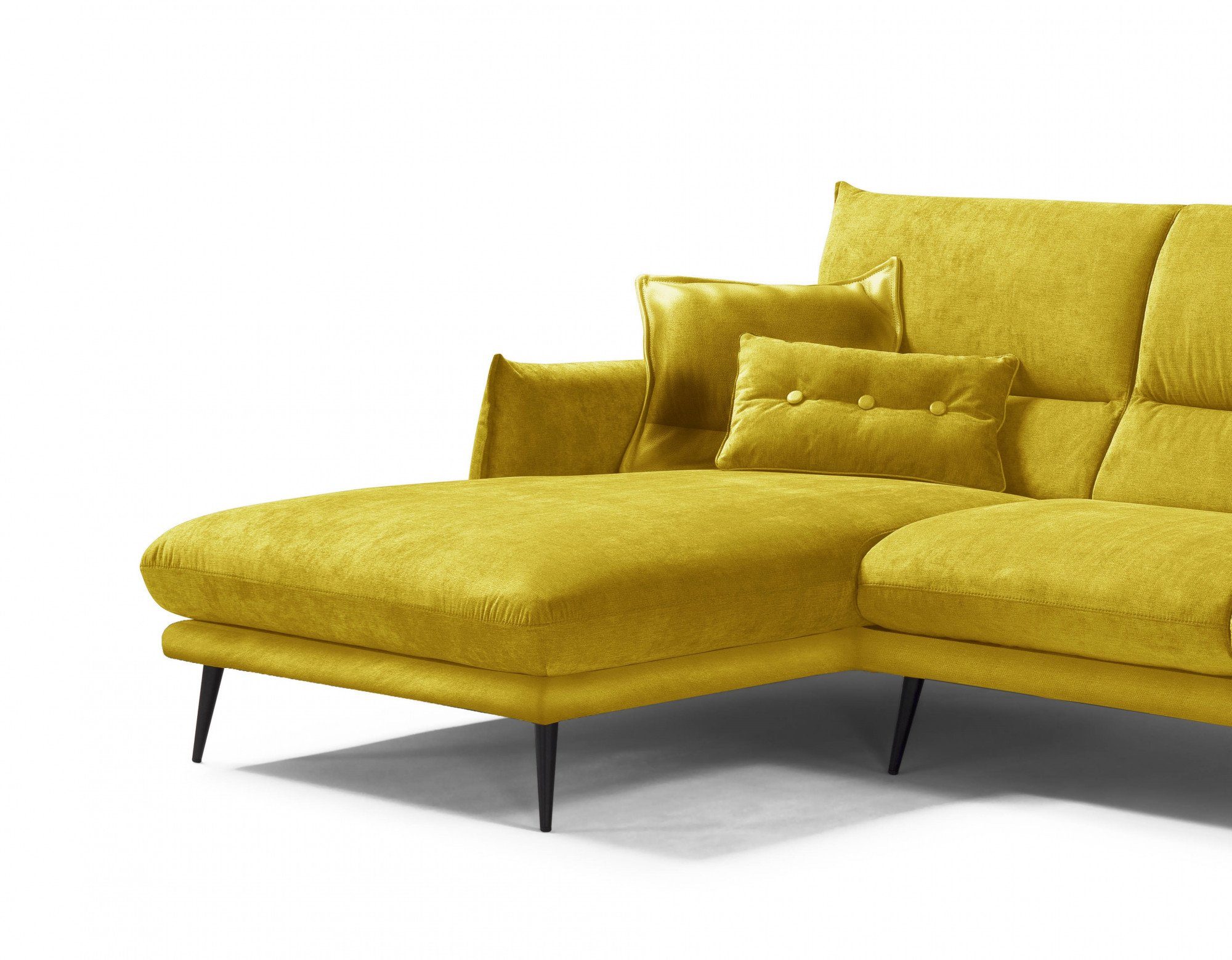 Egoitaliano Ecksofa FUNNY, hochwertiges & aktuelles Design, bequeme Rückenlehne, L-Form, hochwertiger Sitzkomfort, L-Form