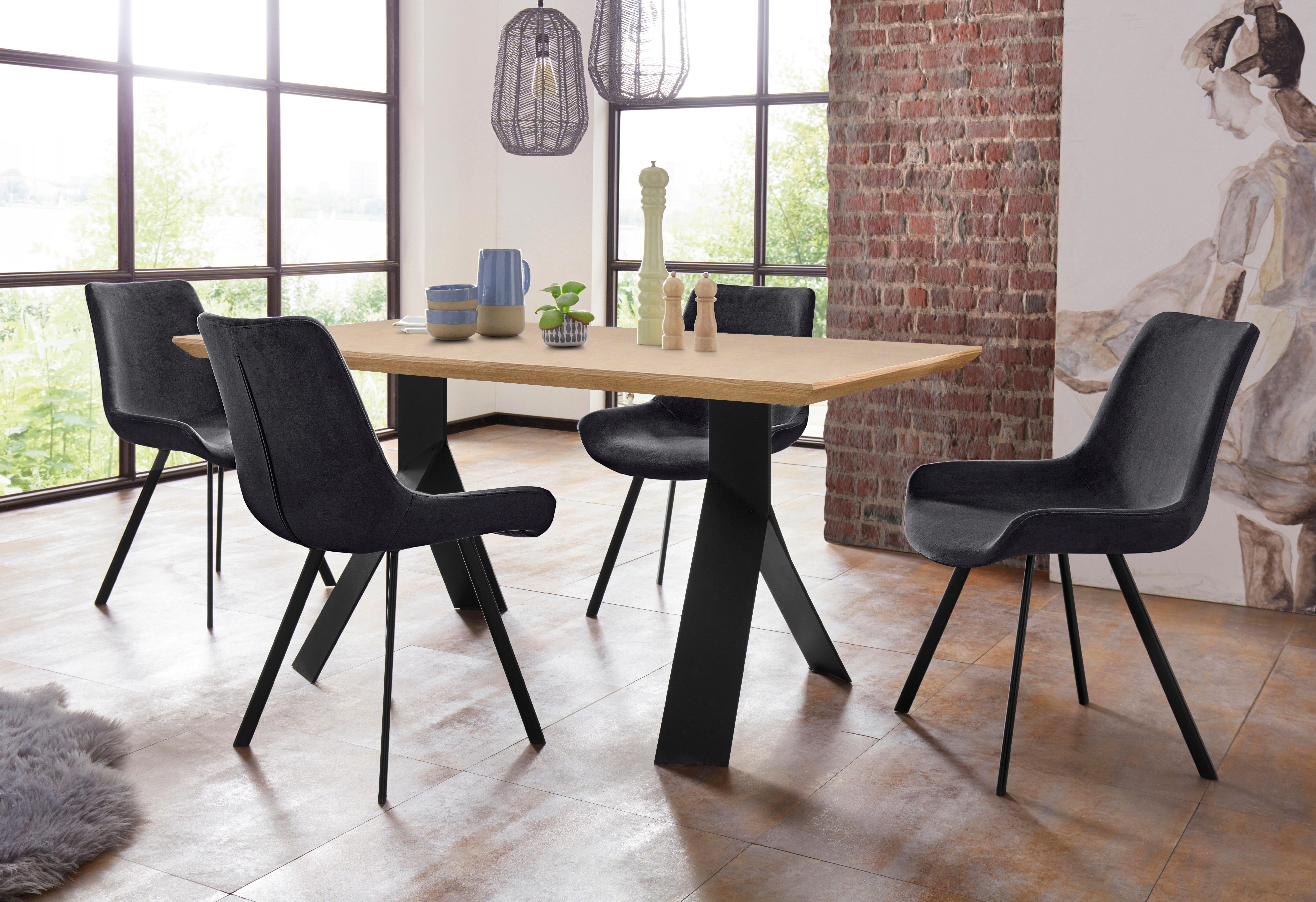 Homexperts Essgruppe »Rose-Bridge«, (Set, 5-tlg), Tisch - Breite 160 cm + 4  Stühle online kaufen | OTTO