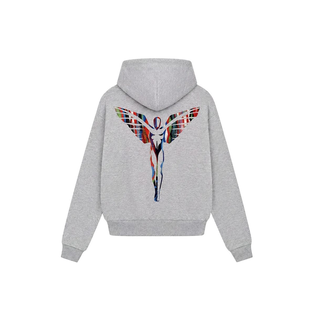 COLUCCI Hoodie Ikarus Backprint (kein Set) Allover-Multicolor-Print