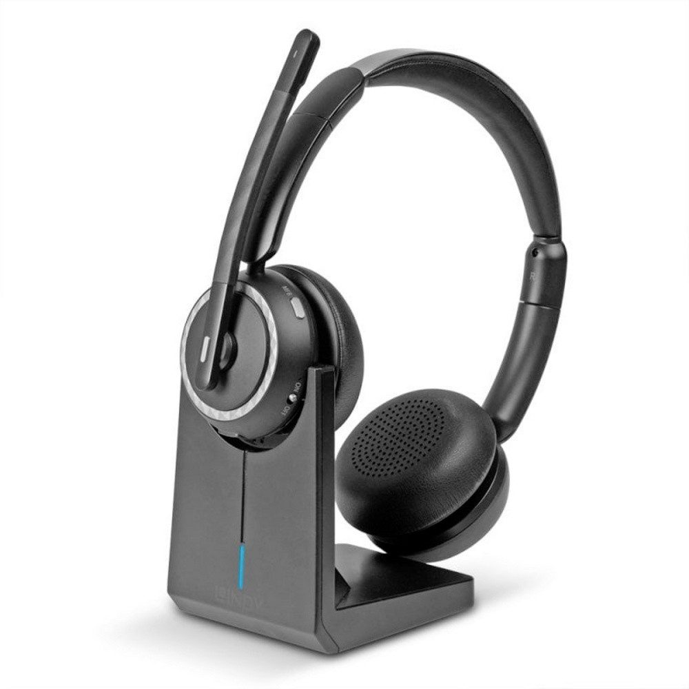 Lindy LINDY L118 WL On Ear Headset Bluetooth® Schwarz Computer Kopfhörer