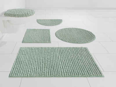 Badematte »Renat« andas, Höhe 15 mm, Badteppich, Badgarnitur in Pastell, waschbar, geeignet für Fußbodenheizung, schnell trocknend
