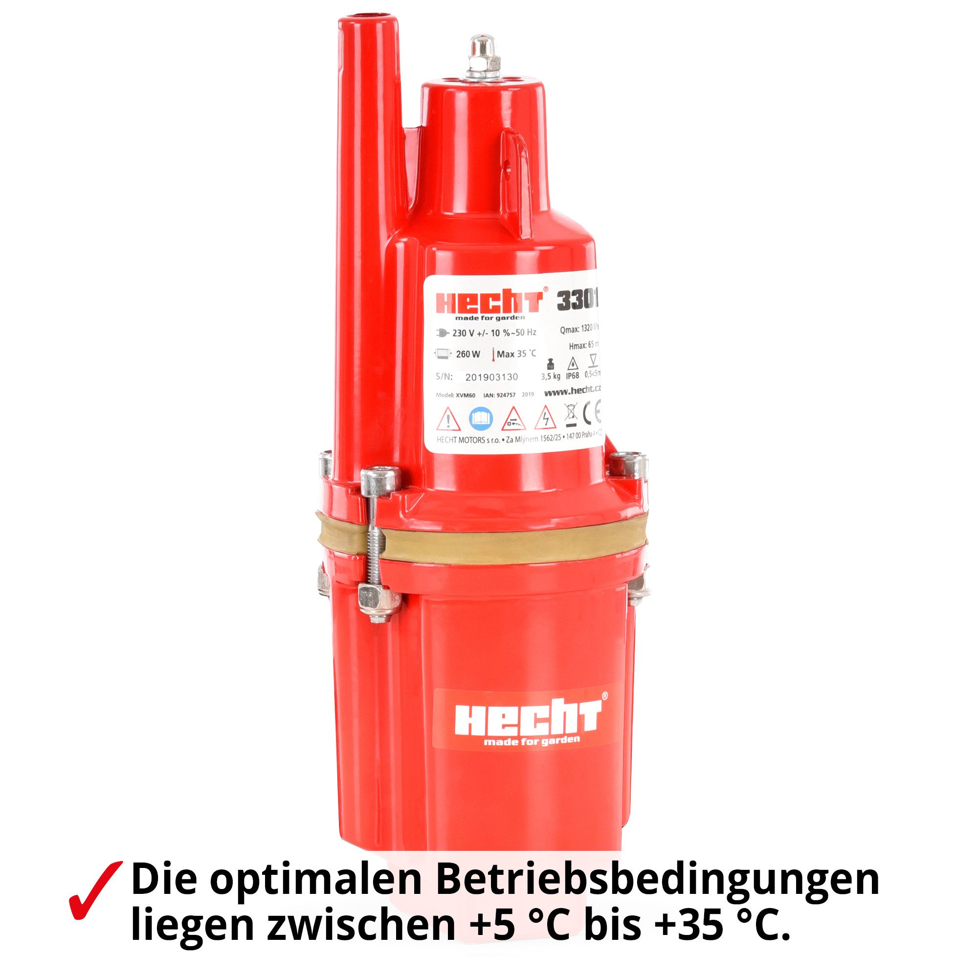 Hecht Tiefbrunnenpumpe Membranpumpe 3301, 1.320 l/h, günstig online kaufen
