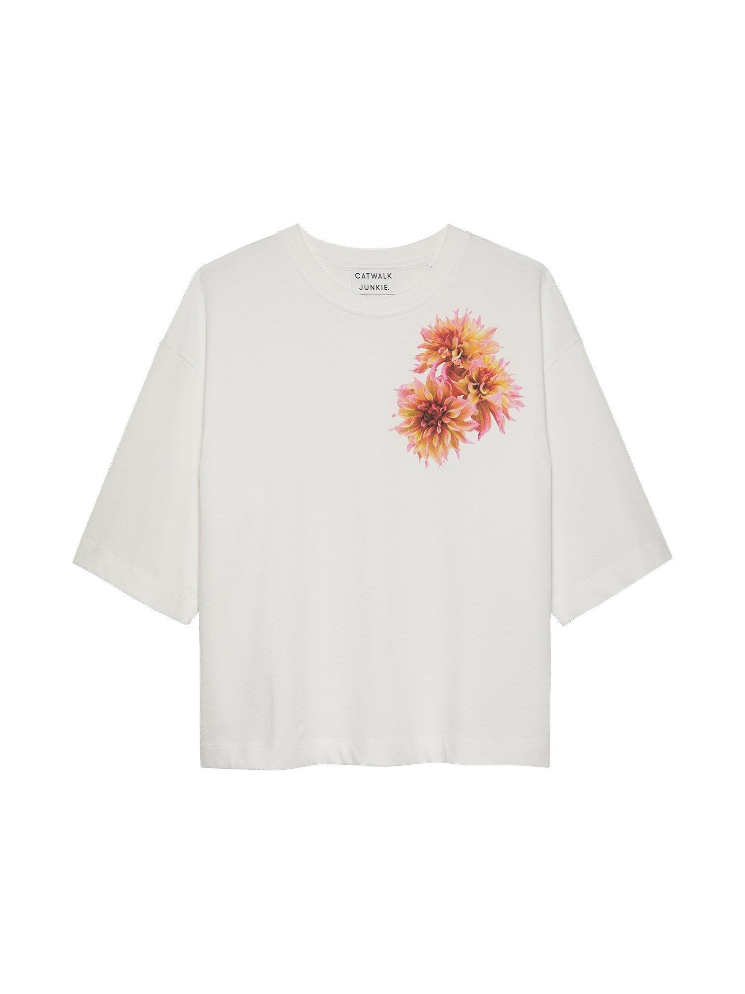 Catwalk Junkie T-Shirt Oversize - Kurzarm Shirt Blumenprint - TS FLOWER