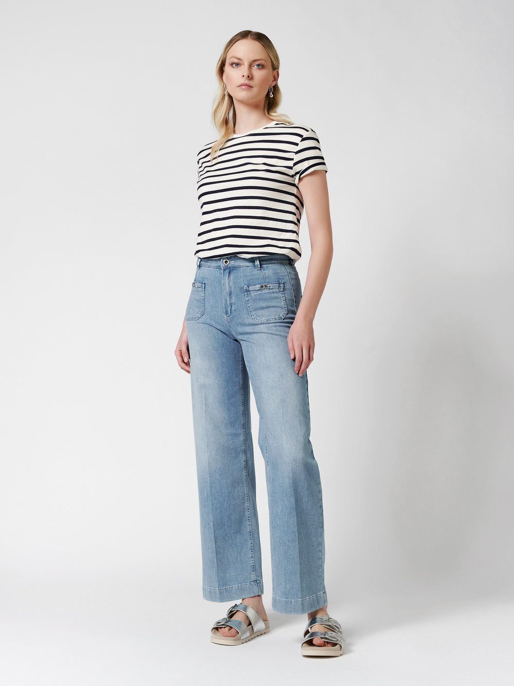 ROSNER Bootcut-Jeans Audrey1_085 mit kleinen Rahmentaschen günstig online kaufen