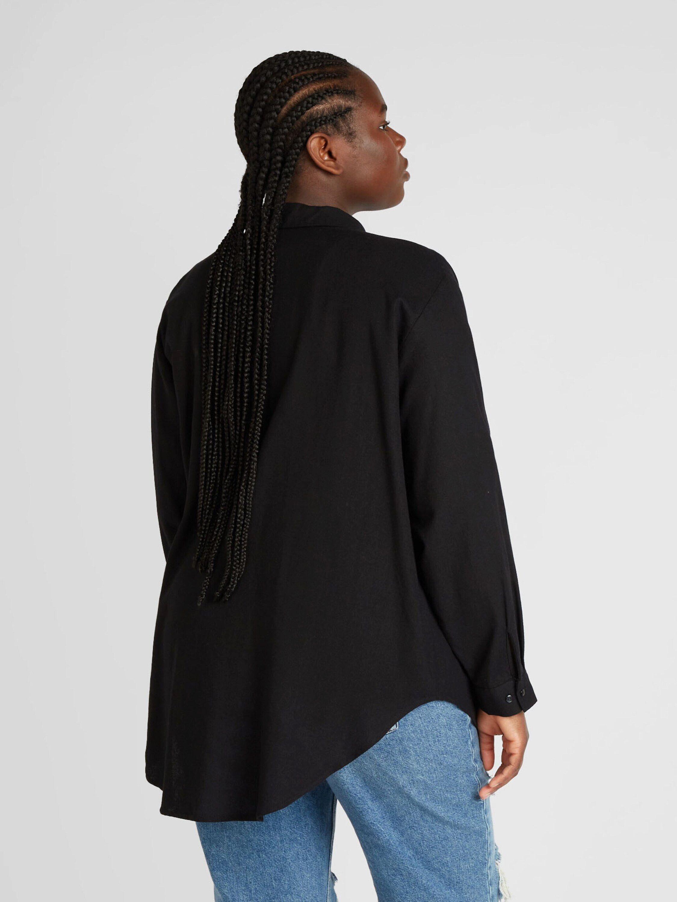 Vero Moda Curve Langarmbluse Mymilo (1-tlg) Plain/ohne Details