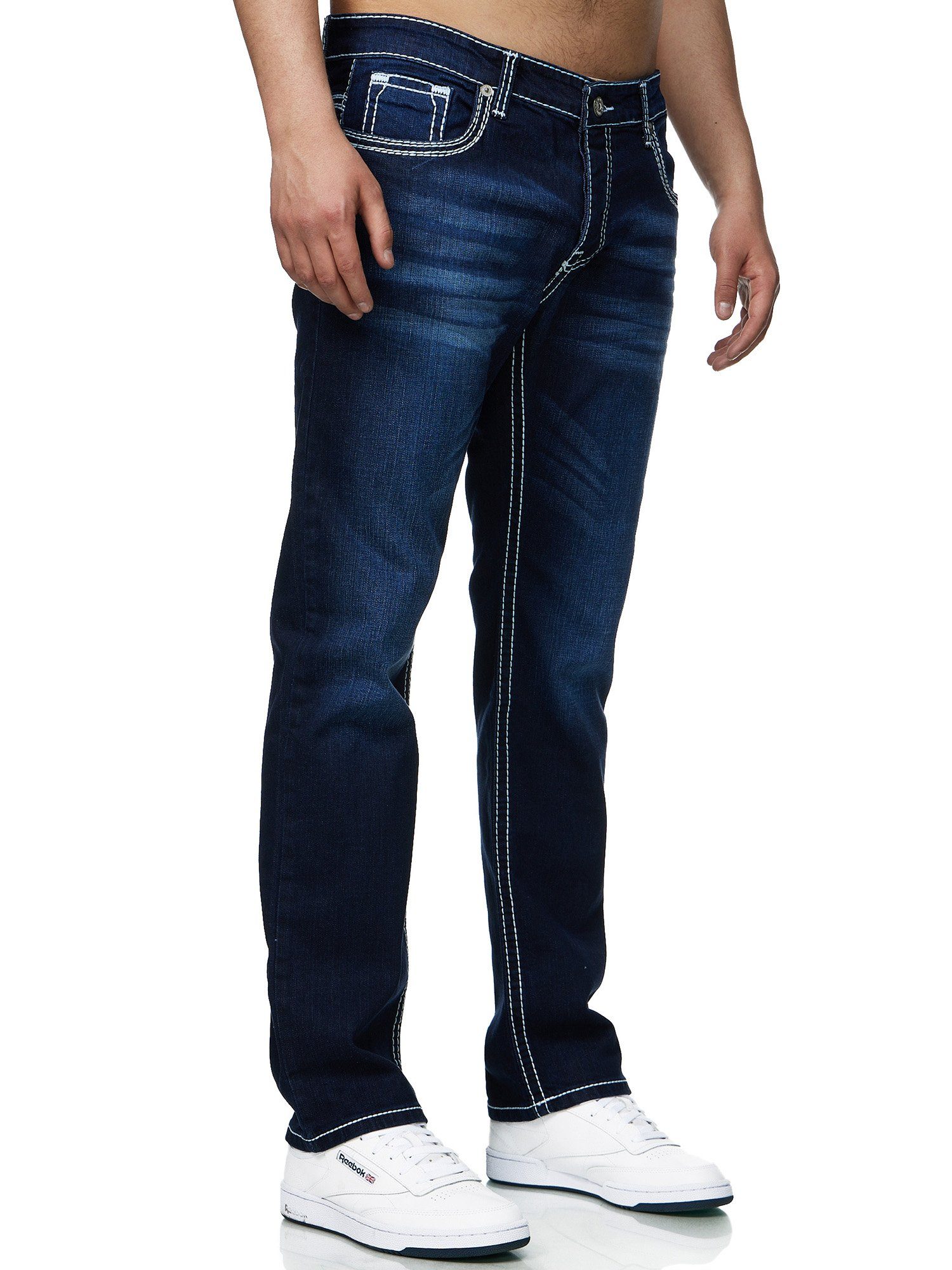 John Kayna 1-tlg) Designer Regular Denim Jeanshose Designerjeans (Jeanshose Herrenjeans Herrenho Jeans Herren Freizeit,Casual Bootcut, Slim-fit-Jeans Fit