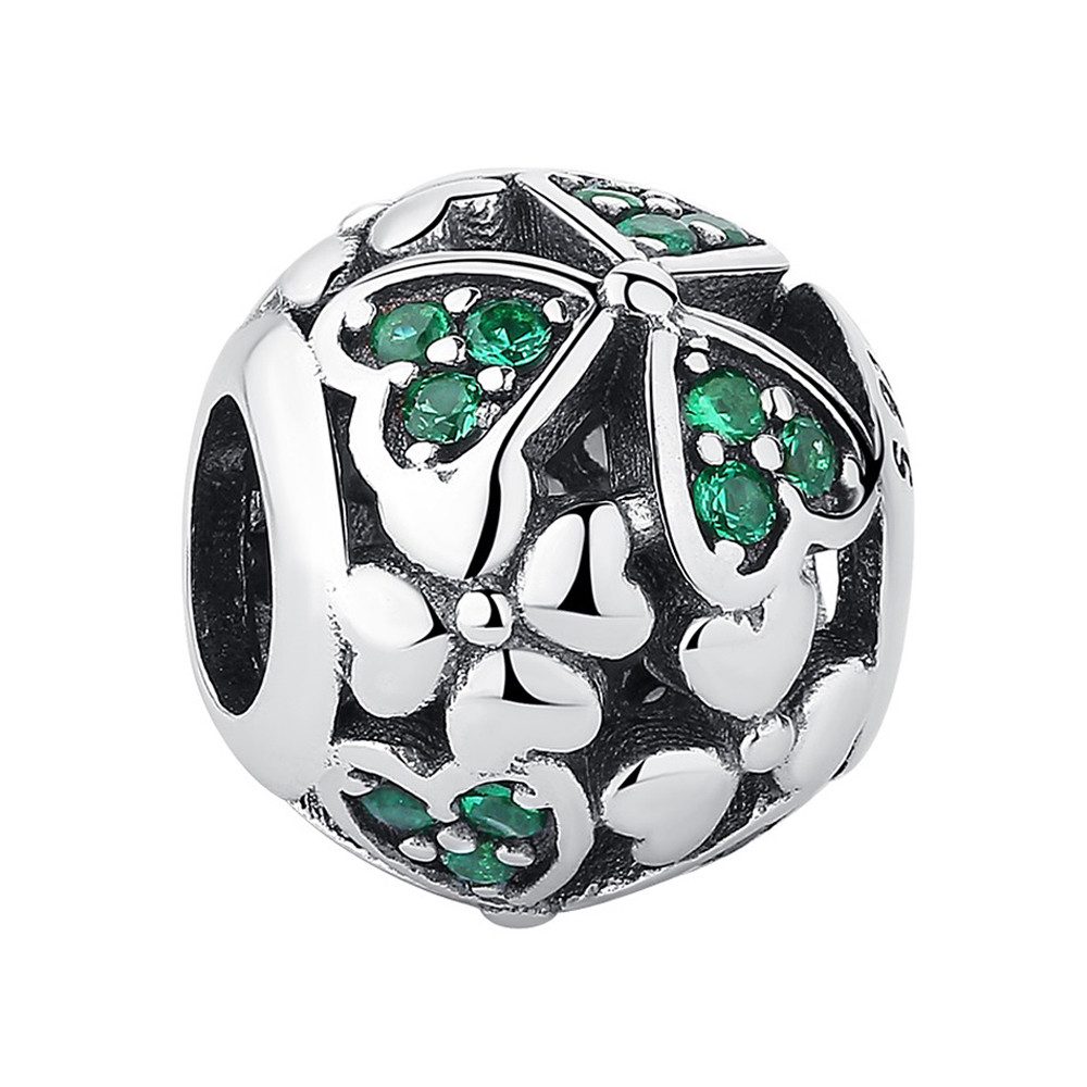PANDACHARMS Bead Grüne Liebe Blumenball Charm für Charm Armband, 925er Silb günstig online kaufen