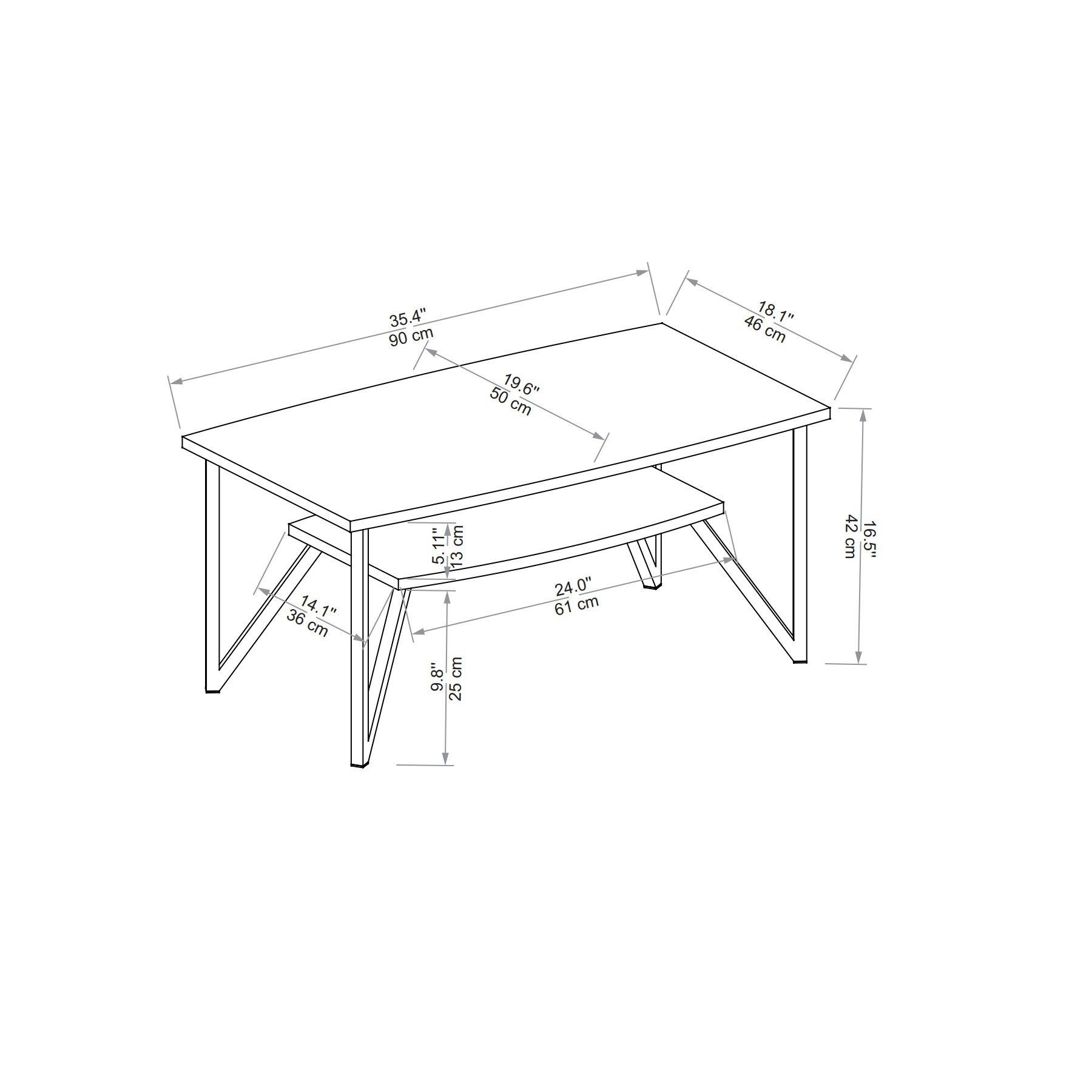 ARN1731 Decor Couchtisch Skye