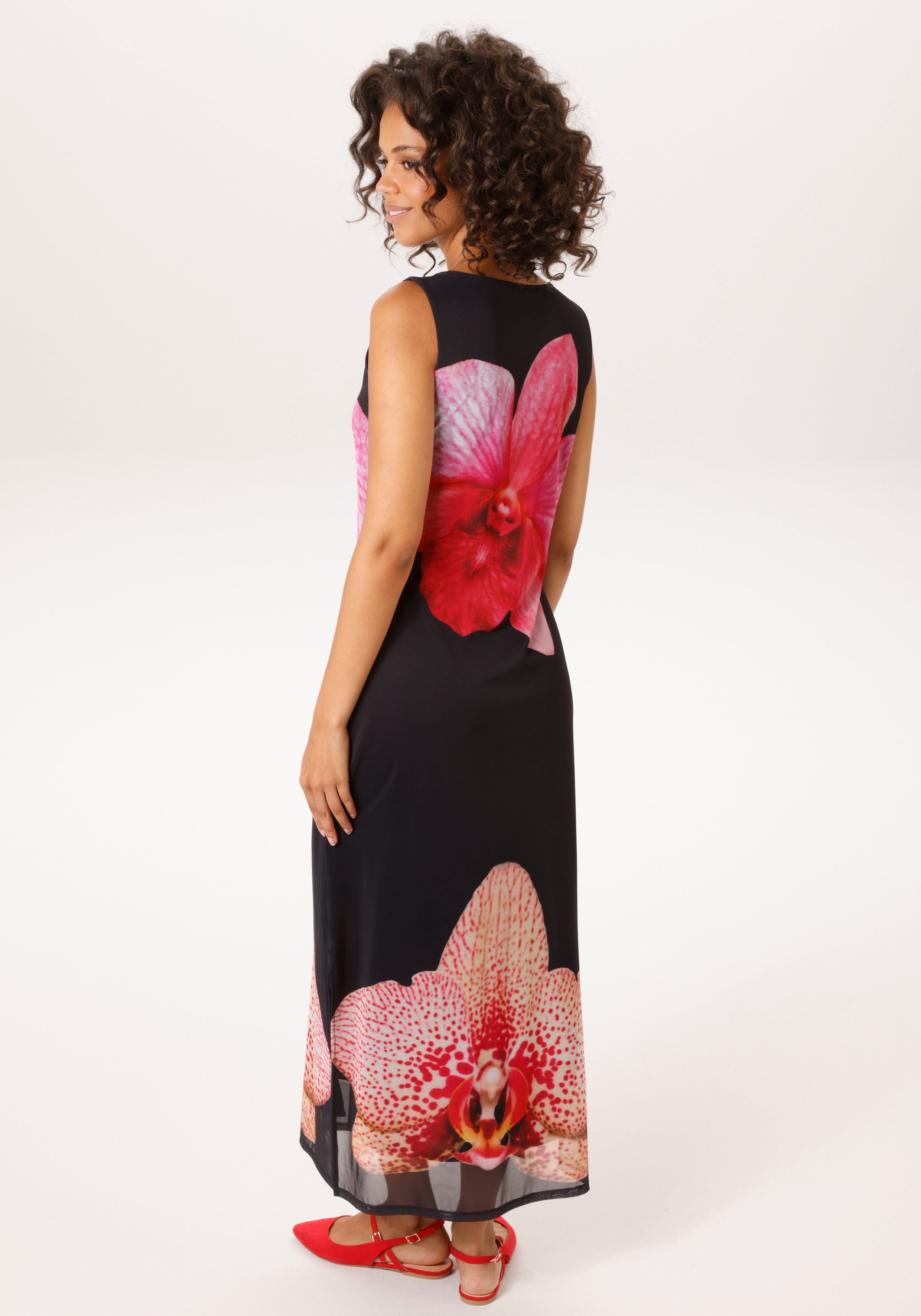 Aniston CASUAL Sommerkleid mit großflächigen Batikblüten bedruckt - NEUE KO günstig online kaufen