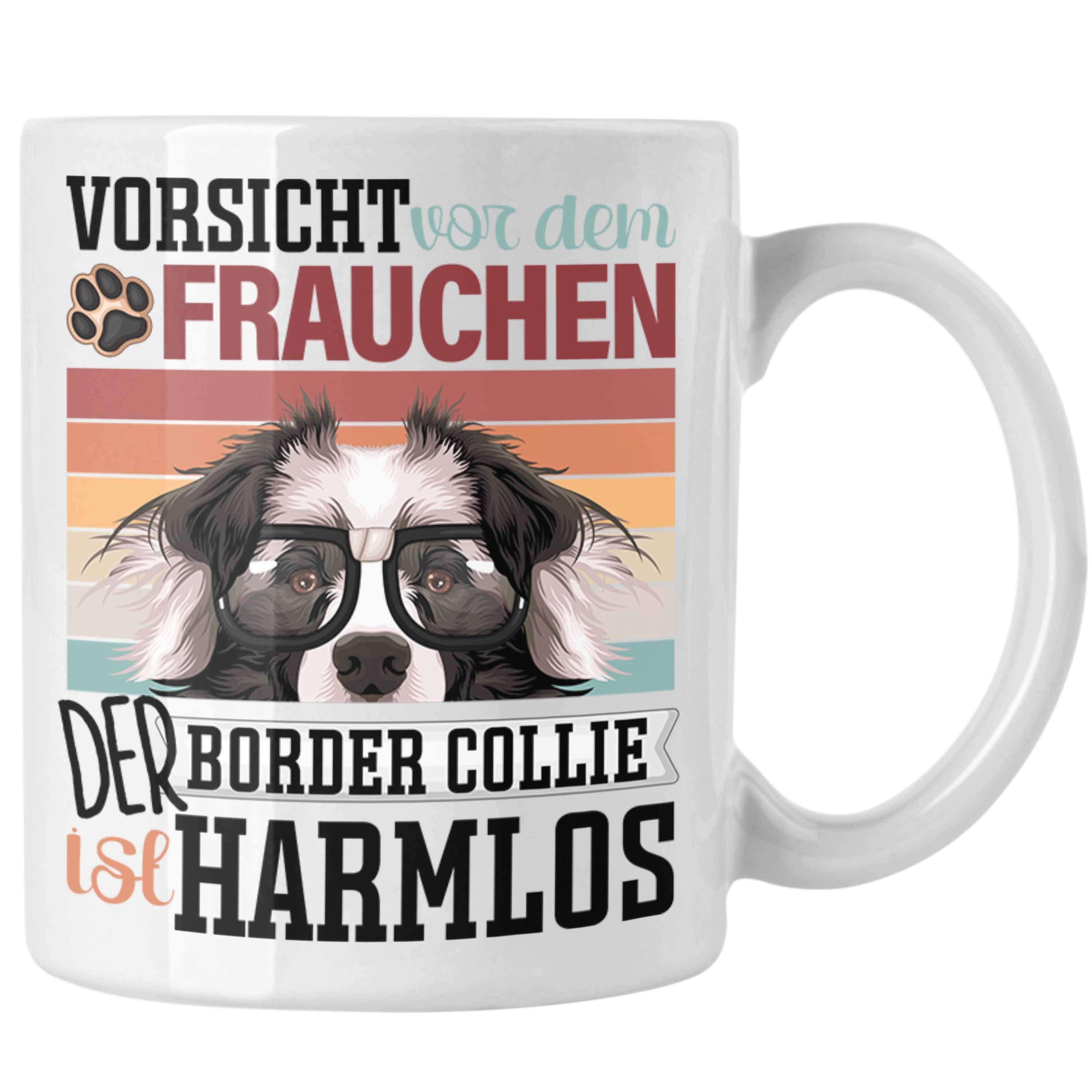 Weiss Tasse Tasse Lustiger Collies Spruch Geschenk Border Frauchen Trendation Besitzerin Gesc