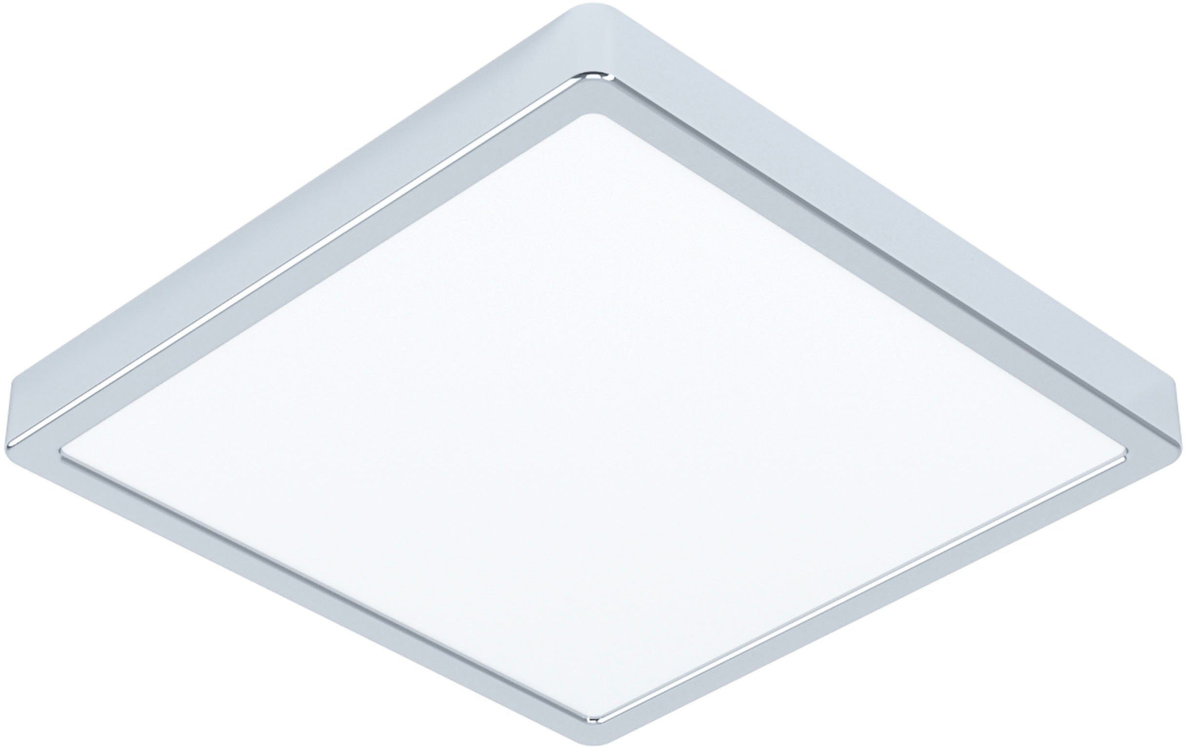 EGLO Deckenleuchte FUEVA 5, LED fest integriert, Neutralweiß, L x B 28,5 cm, LED Aufbaulampe, Bad-Deckenlampe, Lampe Decke, IP44