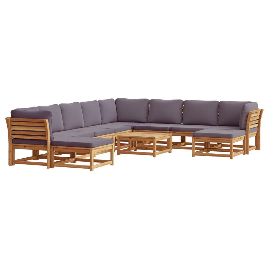 vidaXL Sofaelement 11-tlg. Garten-Lounge-Set mit Kissen günstig online kaufen