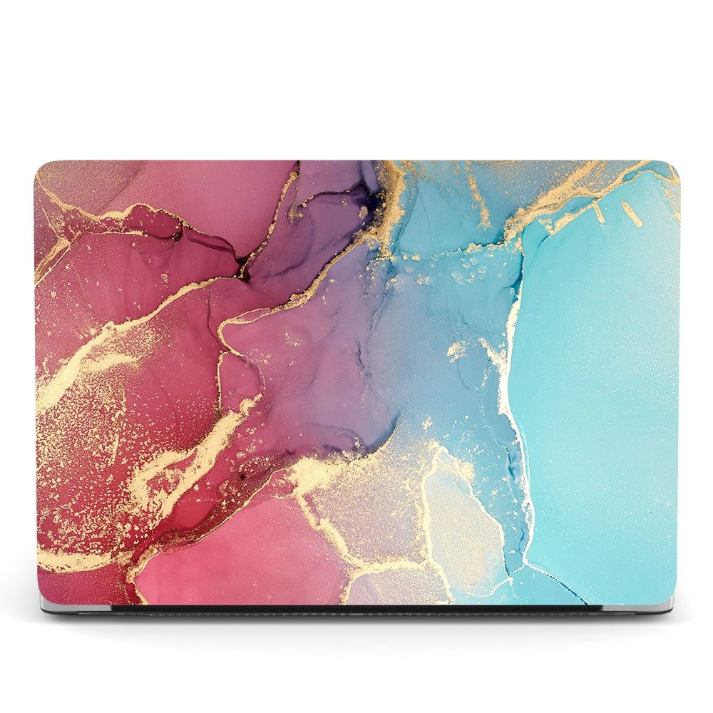 FroShop Laptop-Hülle Schutzhülle für Apple MacBook Air 13" (2018-2020) A2337, A2179, A1932 13 Zoll, A2337 (M1) / A2179 / A1932 - Transparent & Marmor Designs