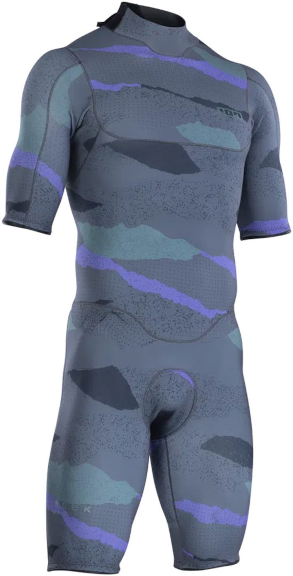ION Neoprenanzug ION SEEK CORE 2/2 BACK ZIP Shorty 2024 dark collage
