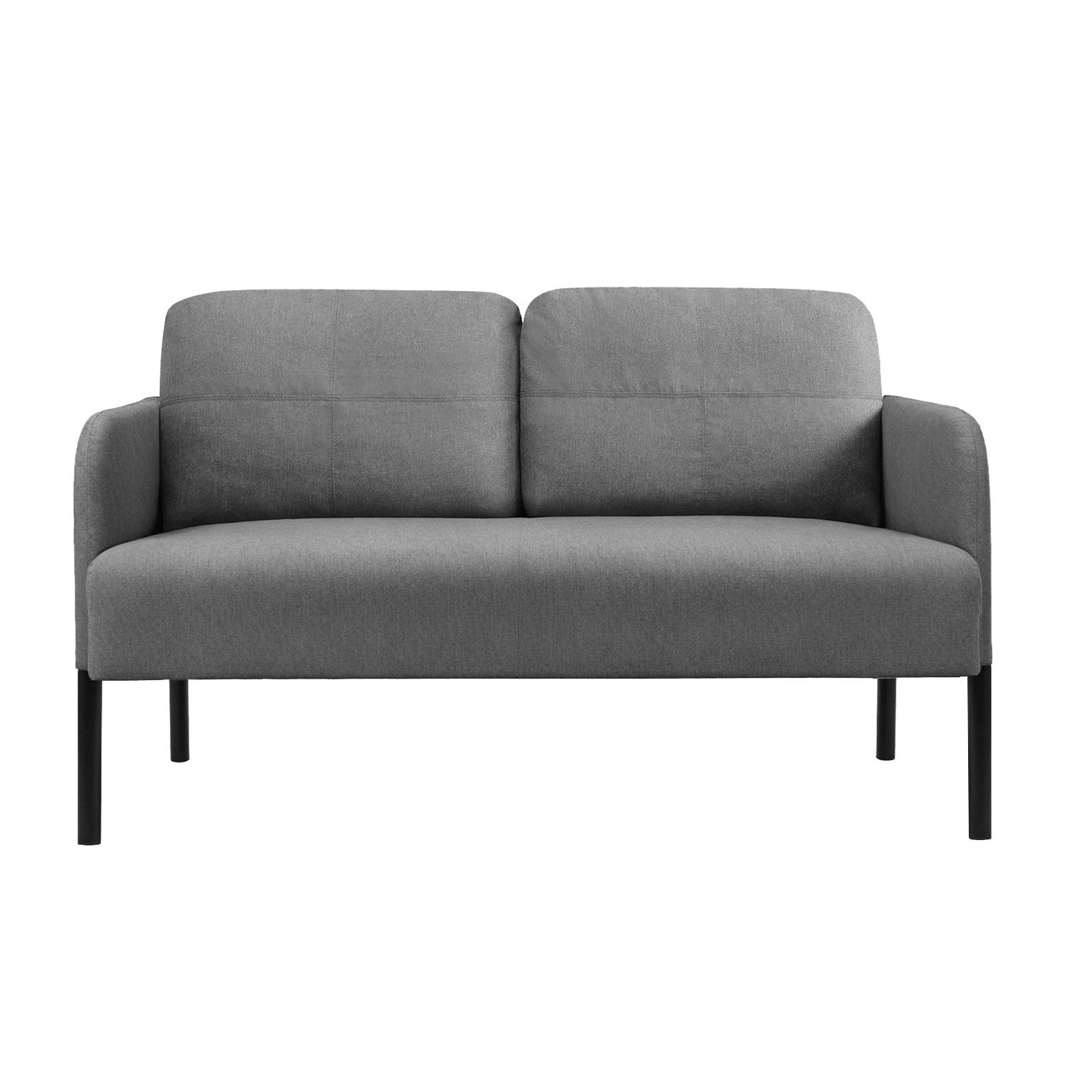 DARDVORLAG Loveseat 2-Sitzer Sofa, Gepolsterter Sessel mit Lehne und Eisenrahmen (für Wohnzimmer, Schlafzimmer und Büro), mit Robusten Metallbeinen