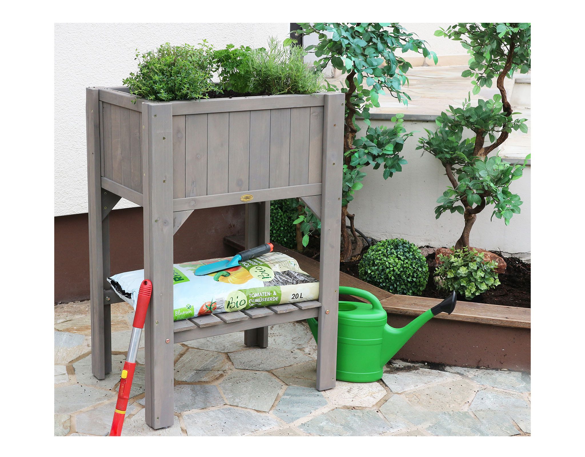 HABAU Hochbeet HABAU Hochbeet Blumenbeet Beet Pflanzenbeet Kompaktbeet Gartenbeet