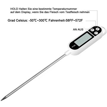 GelldG Kochthermometer Kochthermometer Digitales Fleischthermometer zum Kochen Lebensmittel
