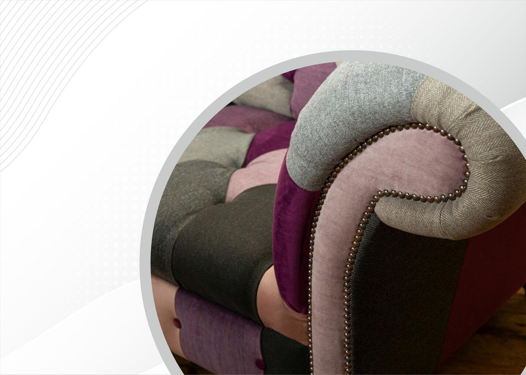 JVmoebel Chesterfield-Sofa, Sofa Couch Sitzer cm Sofa 3 Design 225 Chesterfield