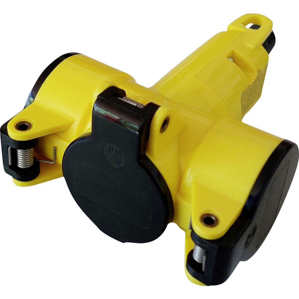 N & L N & L 10192 3fach-Kupplung Thermoplast 230 V Gelb IP20 Steckernetzteil