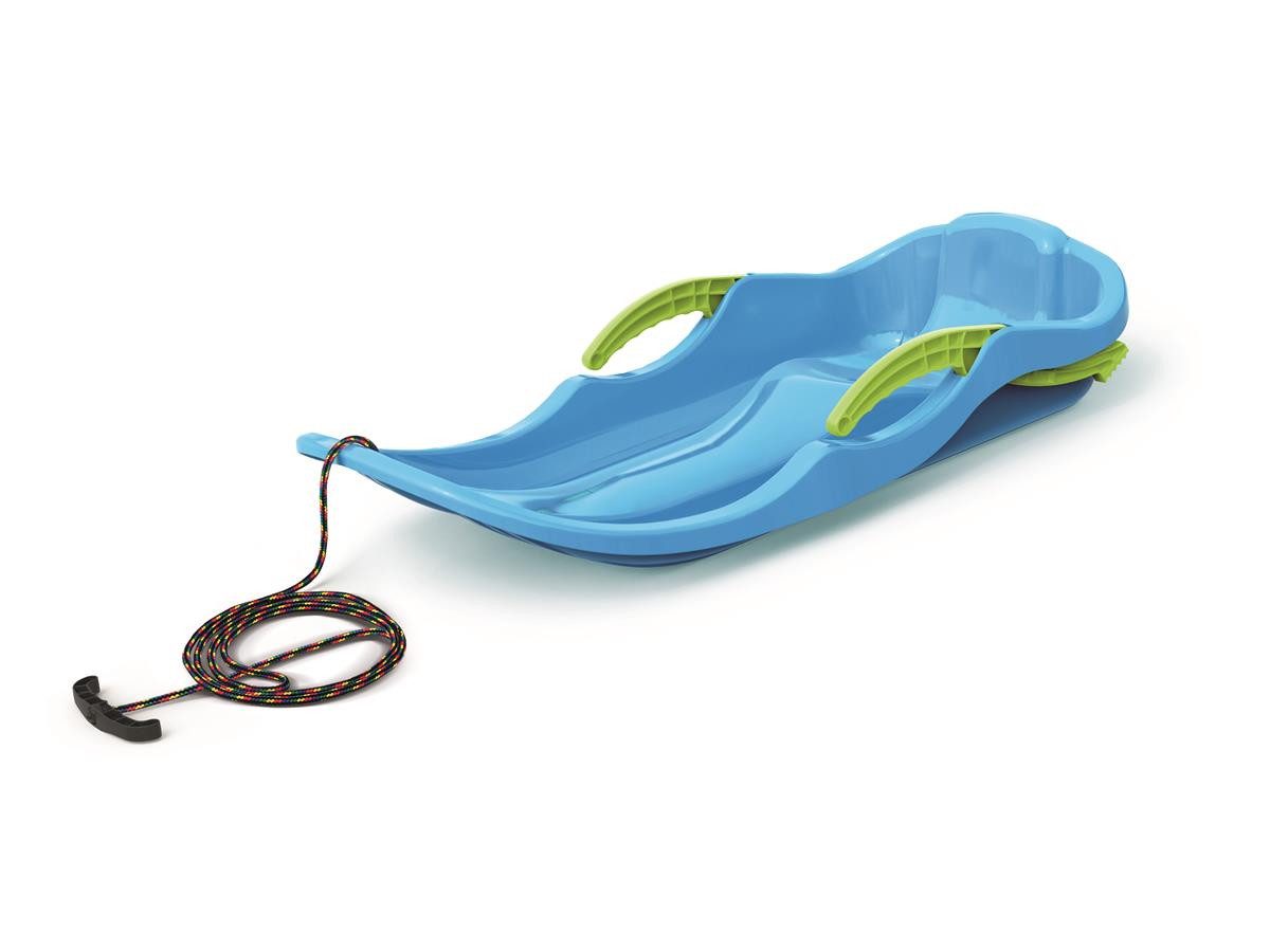Prosperplast Schlitten RACE S - blau (1-tlg), für schnellen, kontrollierten Rodelspaß