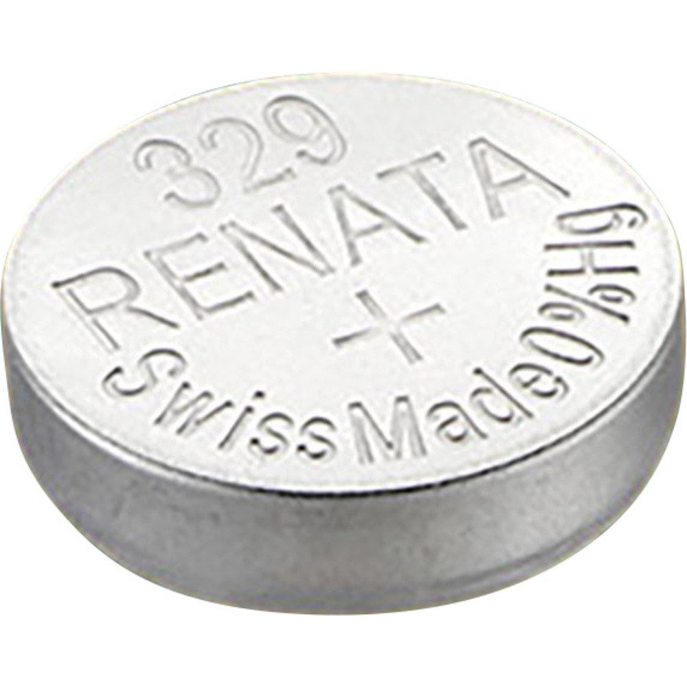 Renata Renata Knopfzelle 329 1.55 V 1 St. 37 mAh Silberoxid Knopfzelle, (1.55 V)