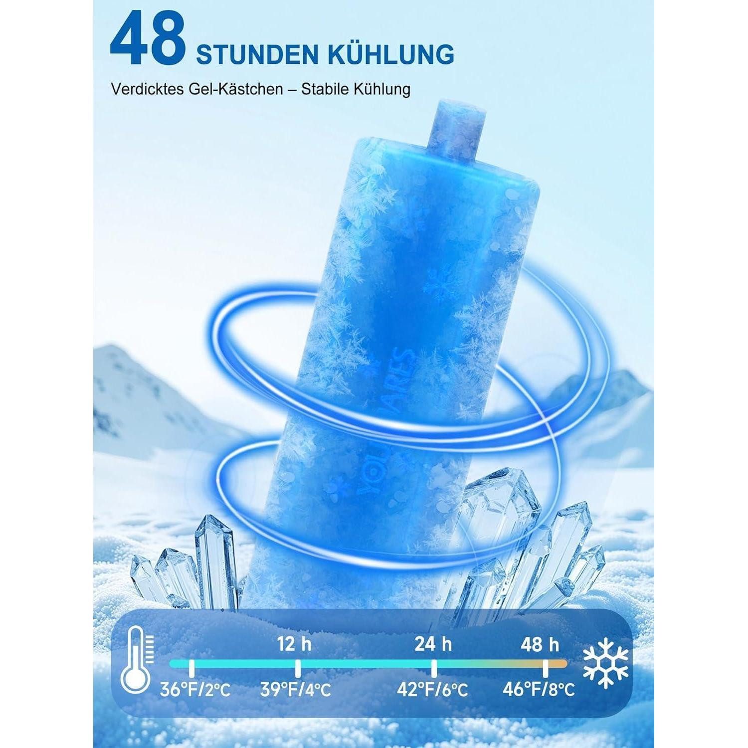 LuxusKollektion Kühltasche Kühltasche Insulin Pen 48h TSA Kühlakku Isl_cup_marineblau – Bild 4 von 5