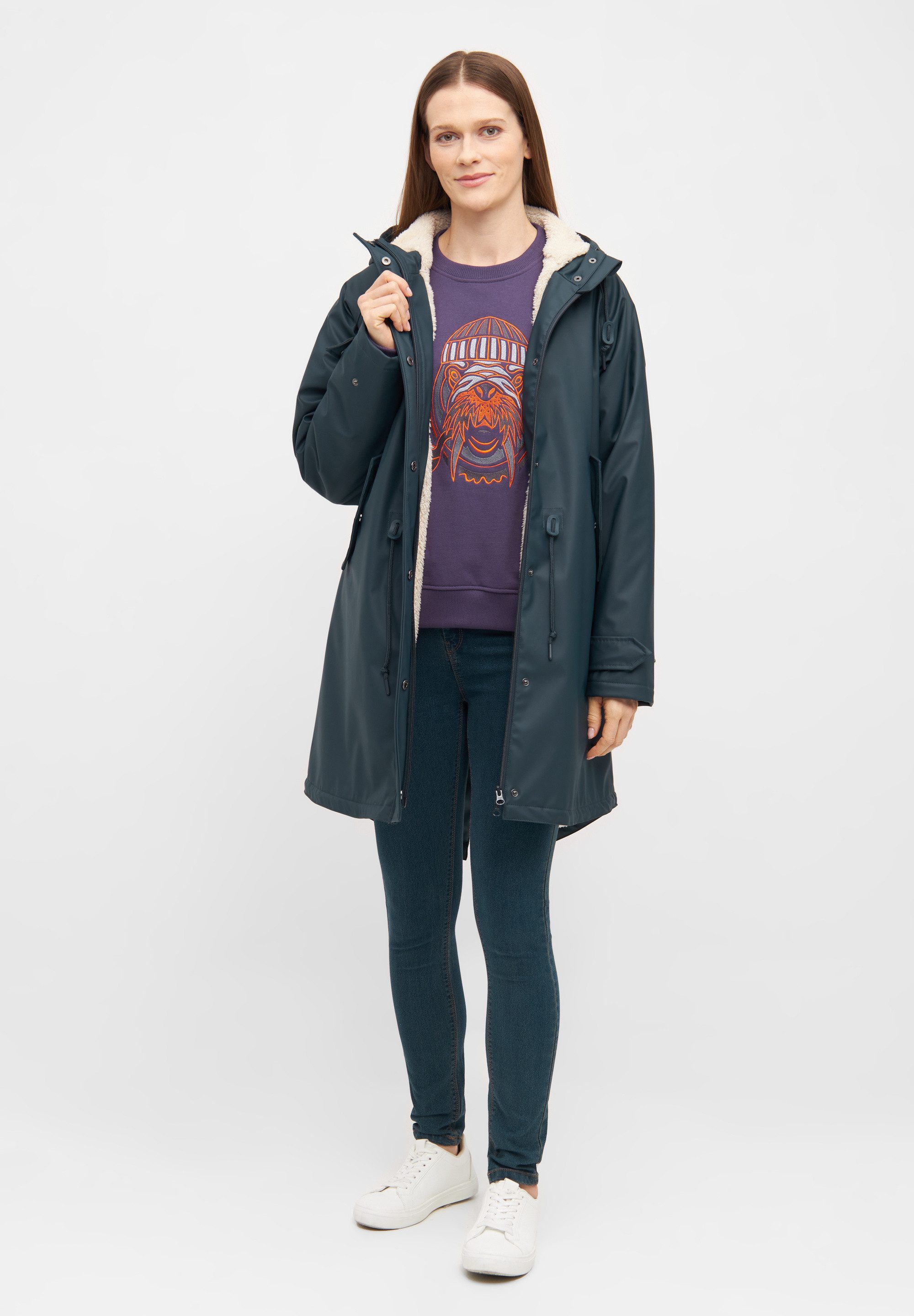 Derbe Regenmantel Tidaholm Wasserabweisend, winddicht, Teddylining