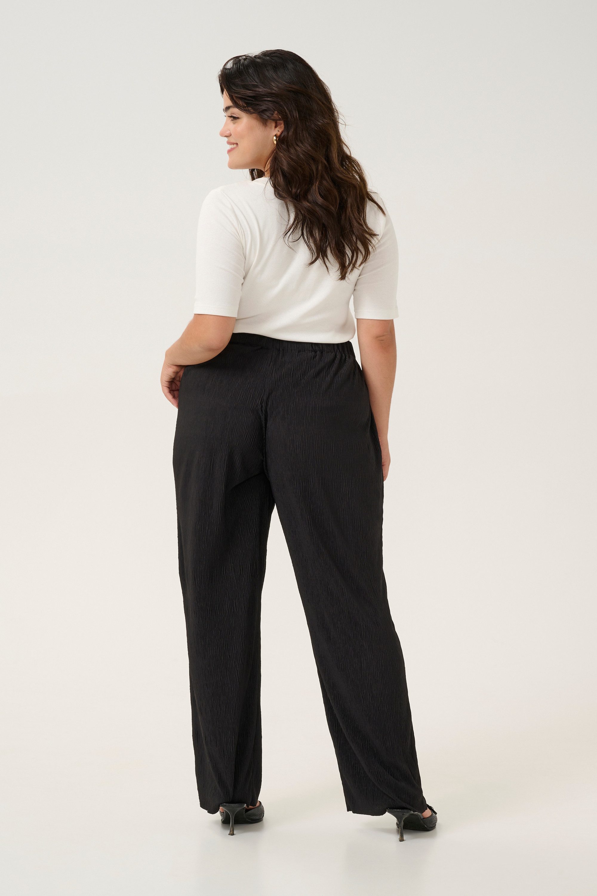 KAFFE Curve Stoffhose Casual Hose KCruben Große Größen