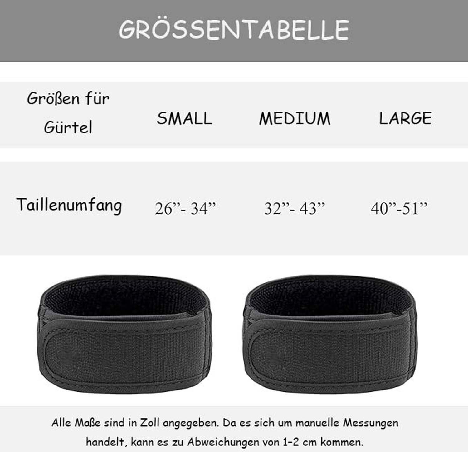 Oemmn Stretchgürtel 2 Stück Gürtel Ohne Schnalle, Verstellbarer Unisex Elastischer Gürtel – Bild 2 von 5