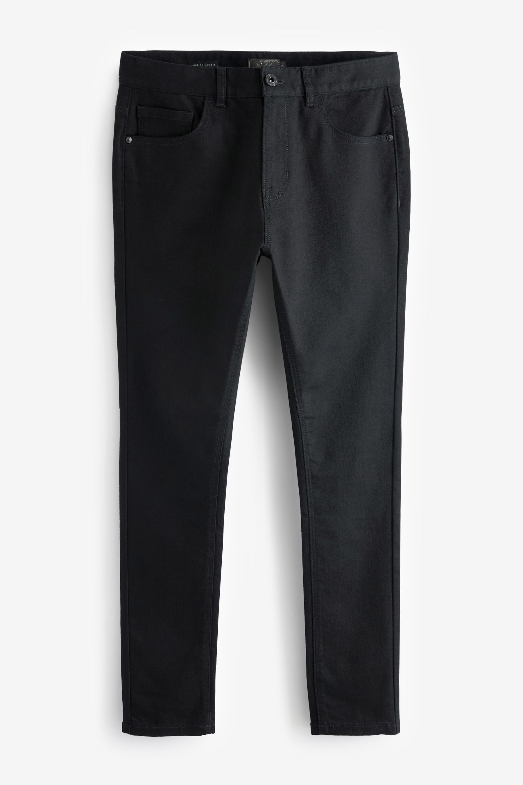 Next Skinny-fit-Jeans Stretchjeans im Super Skinny Fit (1-tlg) Solid Black