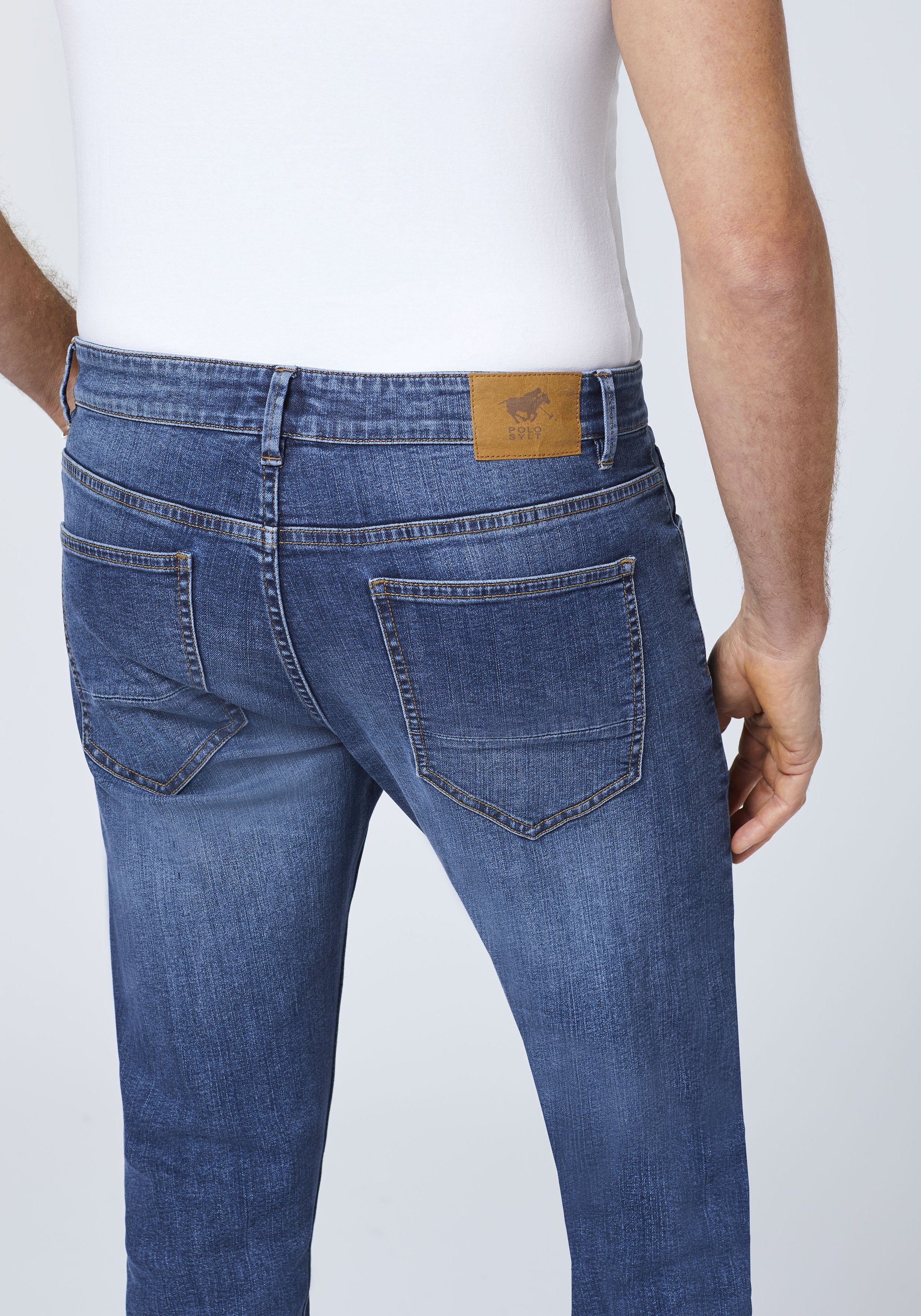 verwaschenen leicht Look Slim-fit-Jeans im Polo Sylt