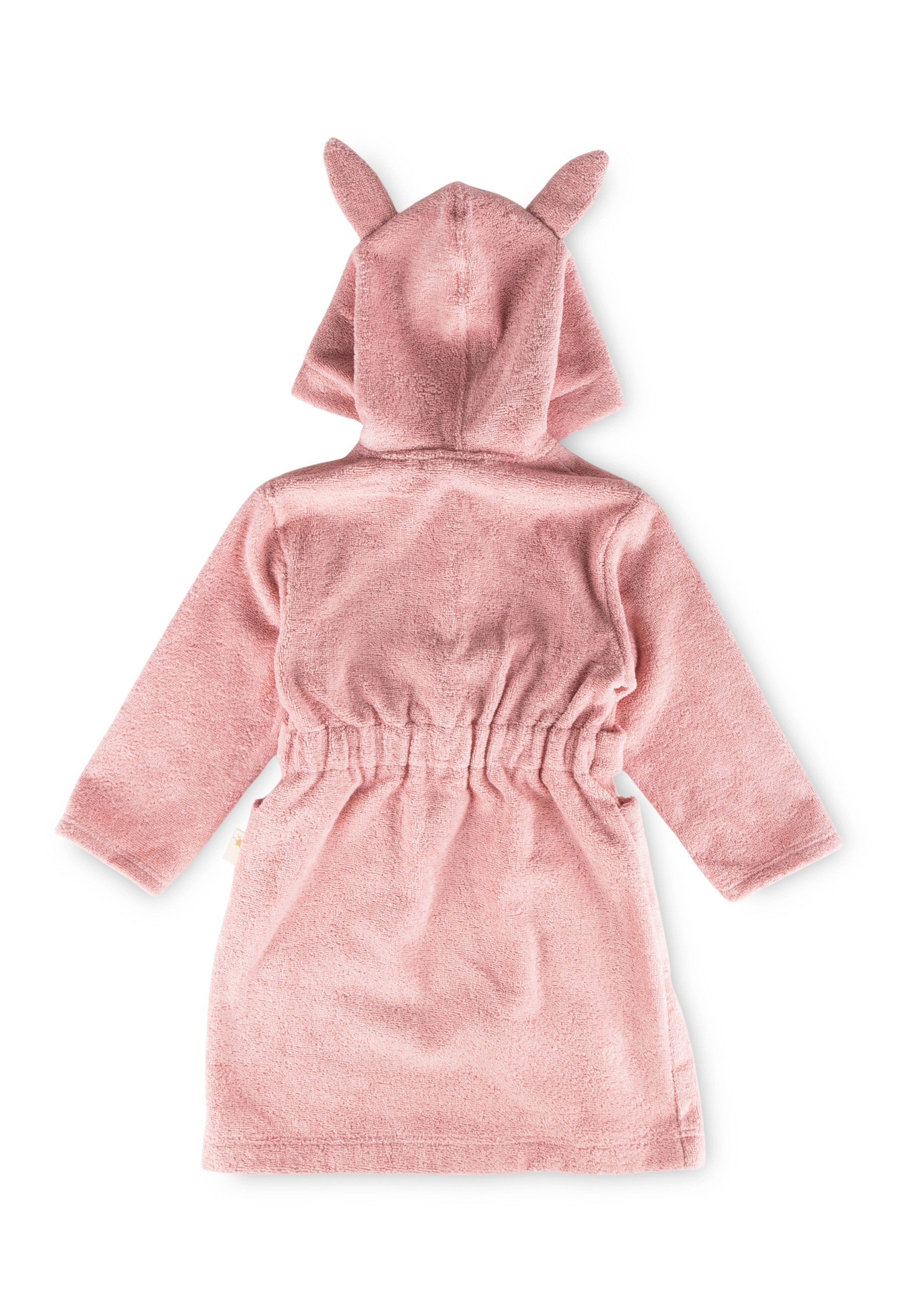 Sigikid Kinderbademantel Bademantel mit Kapuze für Kinder Unisex, 100% Baumwolle, Kragenknopf, Bindegürtel seitlich festgenäht