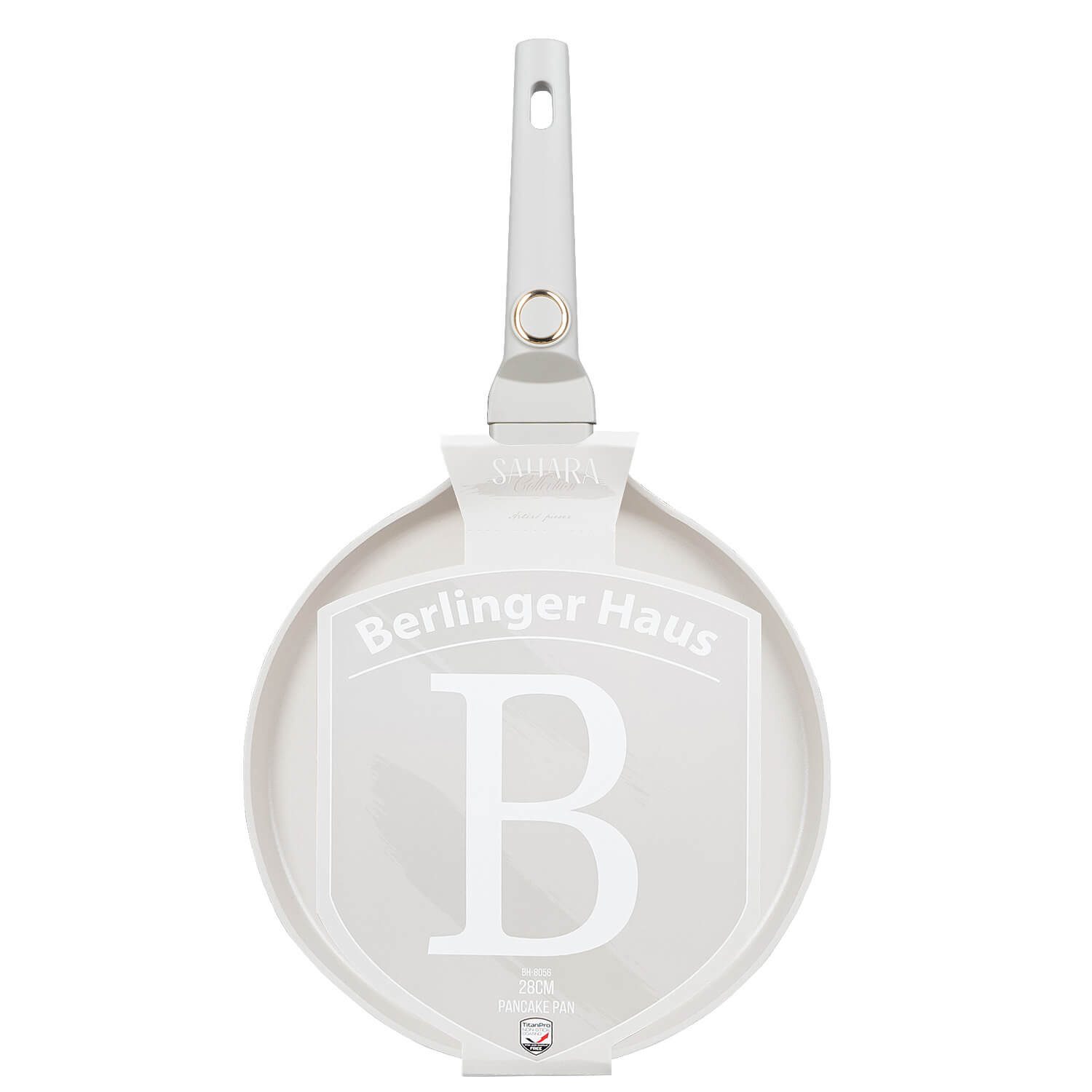 BerlingerHaus Crêpepfanne, Aluminium (Set, 1-tlg., Set), Silikongriffe