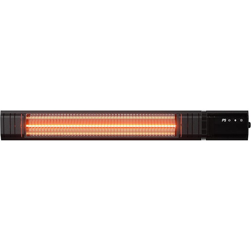 GarveeMore Heizstrahler 2500W,Infrarot-Wandheizung für Terrasse & Balkon,9 Stufen,24h Timer, Infrarot, 2500W, 9 Stufen, 24h Timer, Wandmontage, Aluminium