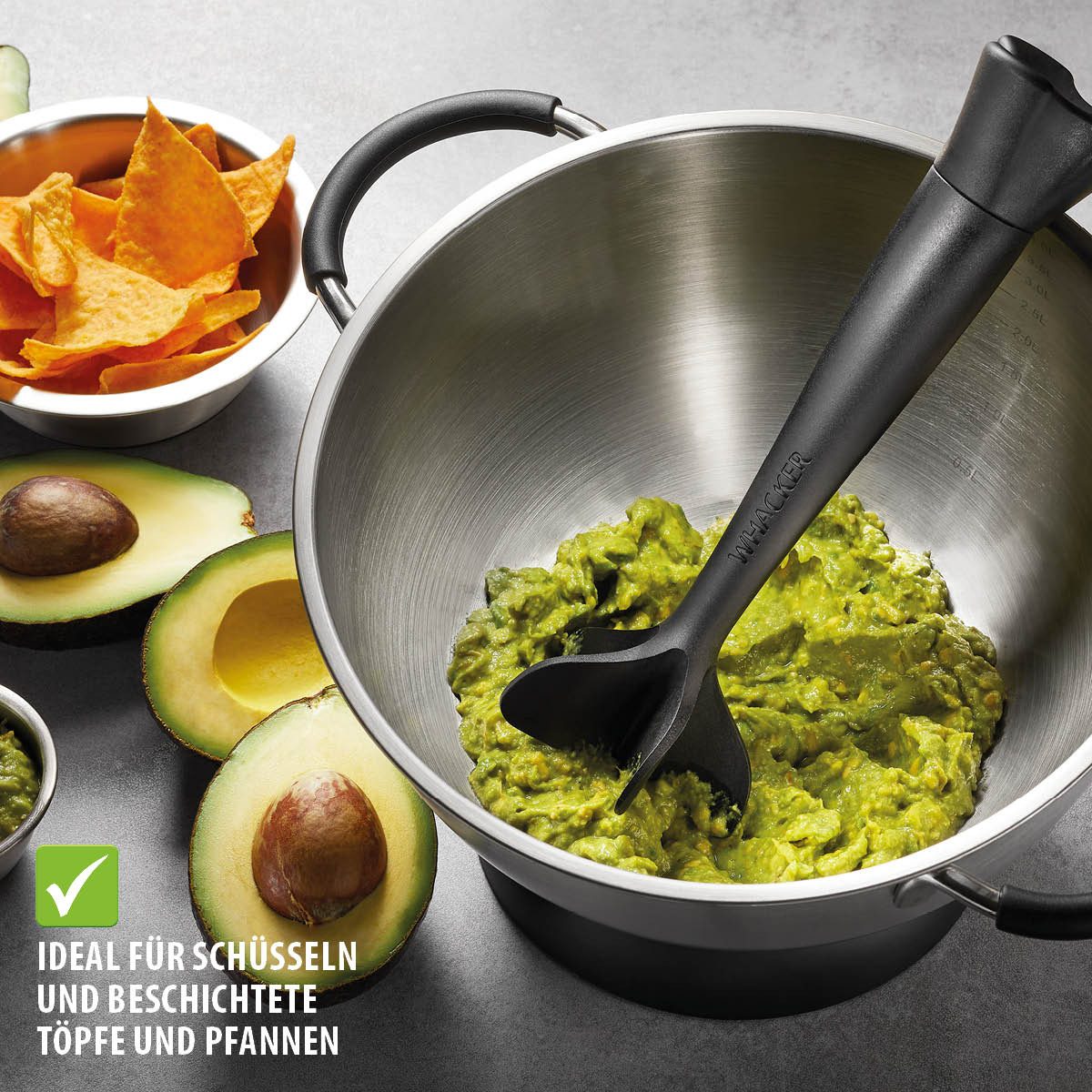 GEFU Kartoffelstampfer Fleisch Zerkleinerer WHACKER Multizerkleinerer Bur – Bild 5 von 5