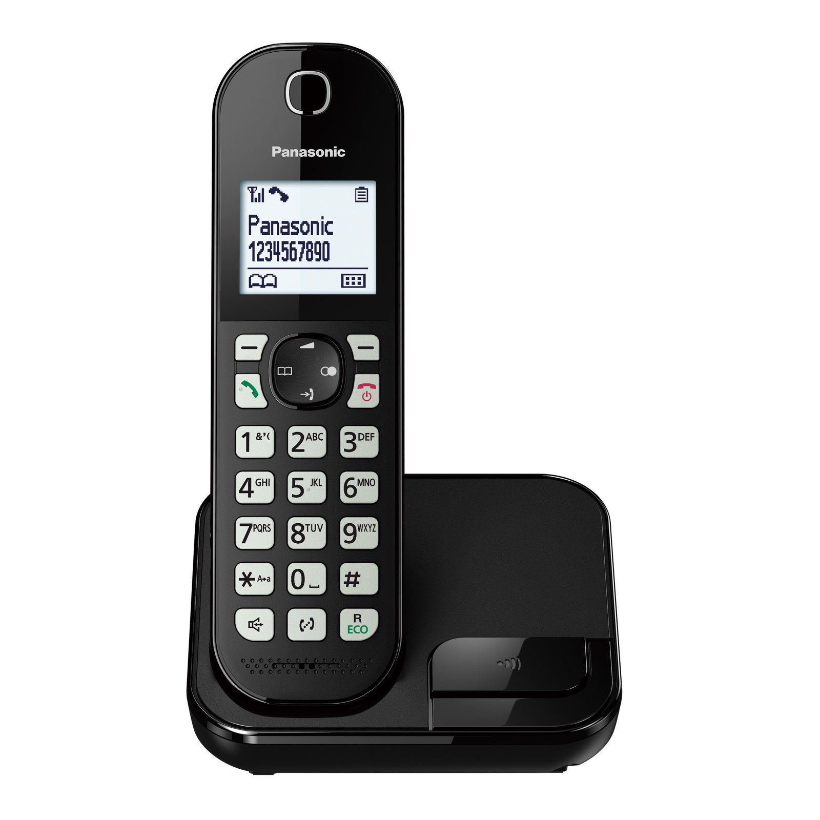 Panasonic KX-TGC 450GB Schnurloses DECT-Telefon, Kontrastreiches Display  durch Weiße Hintergrundbeleuchtung